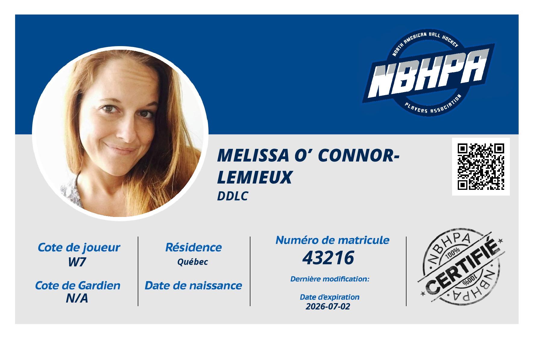 Melissa O’Connor-Lemieux