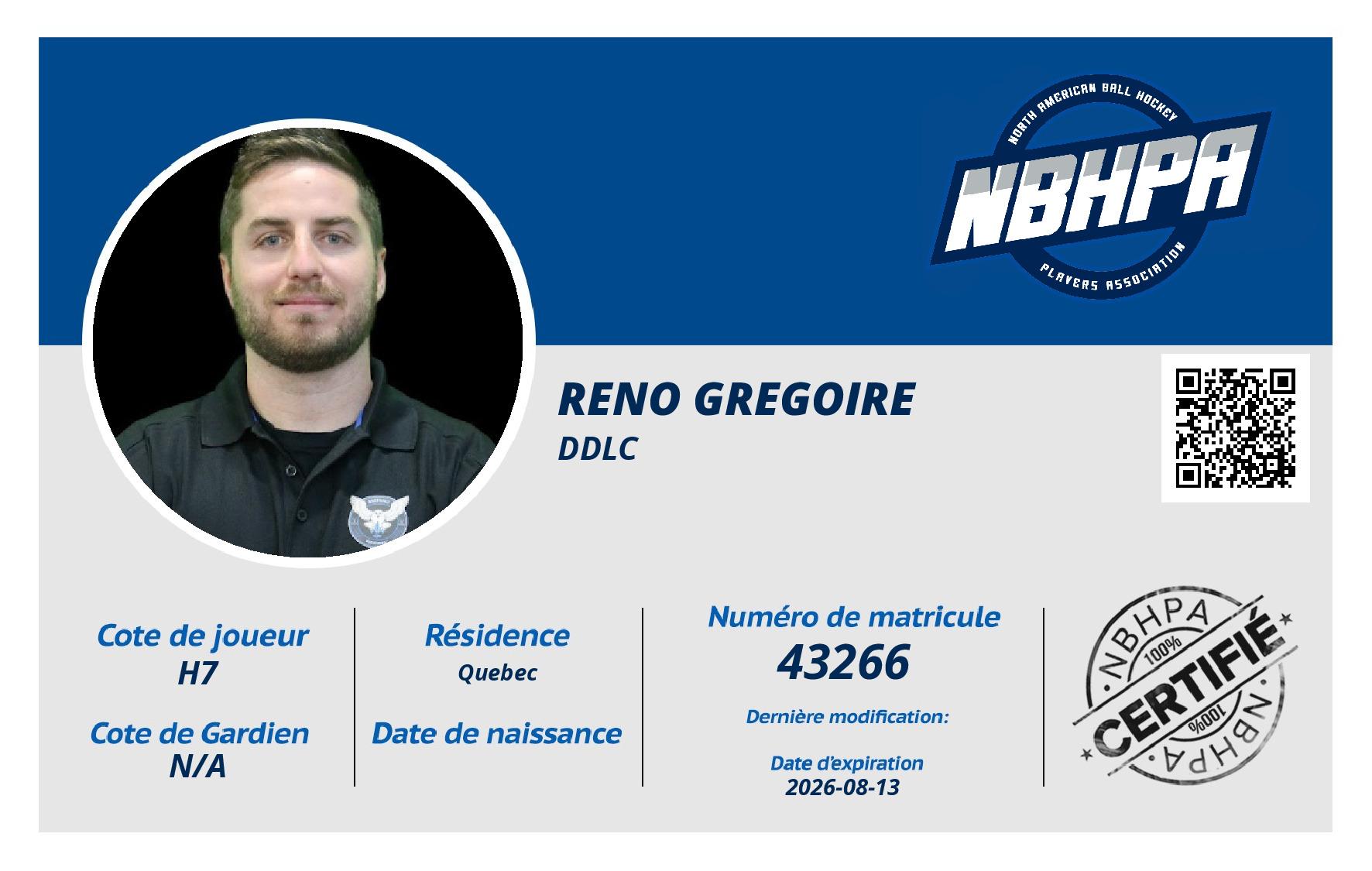 Reno Gregoire