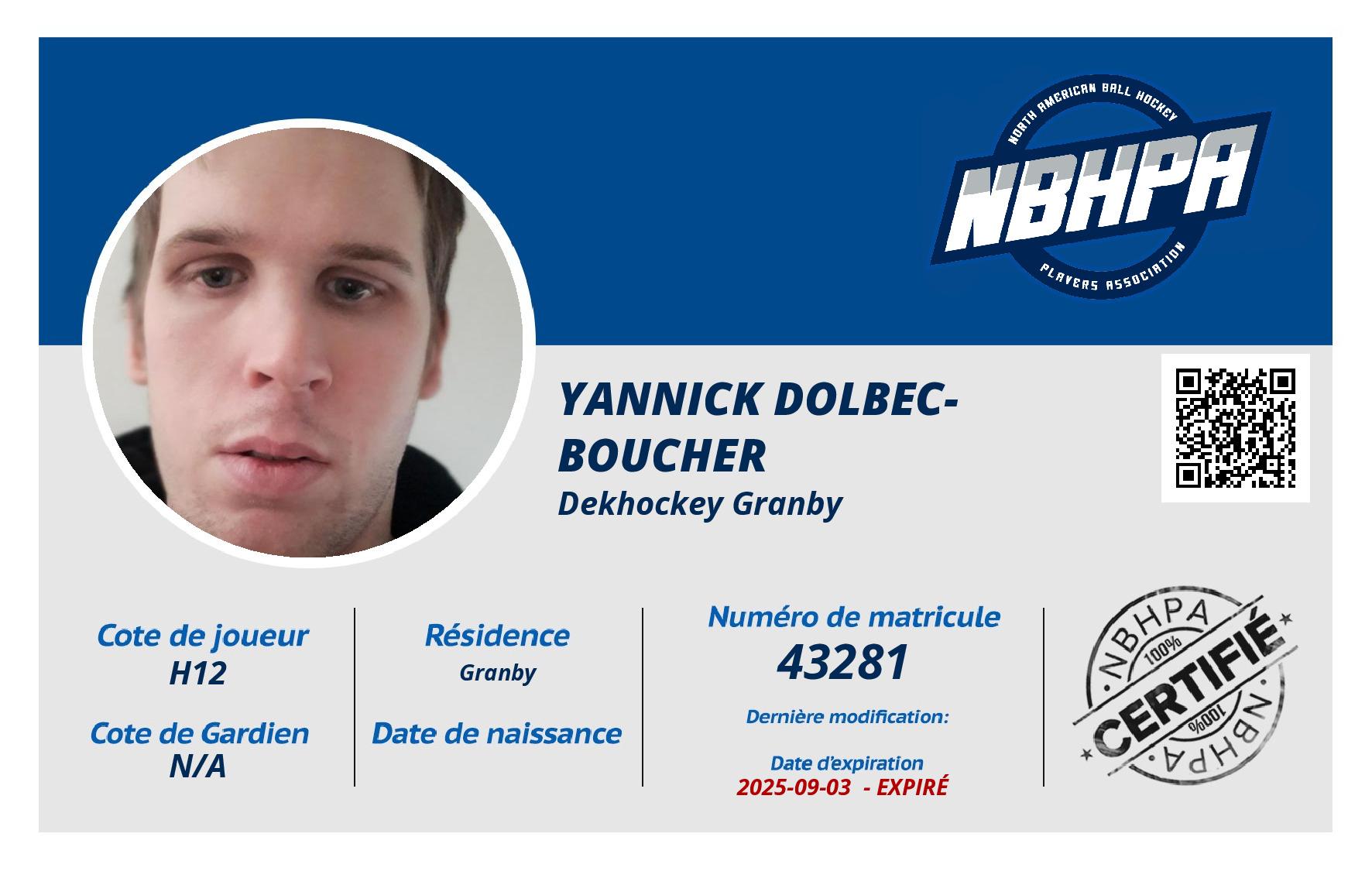 Yannick Dolbec-Boucher