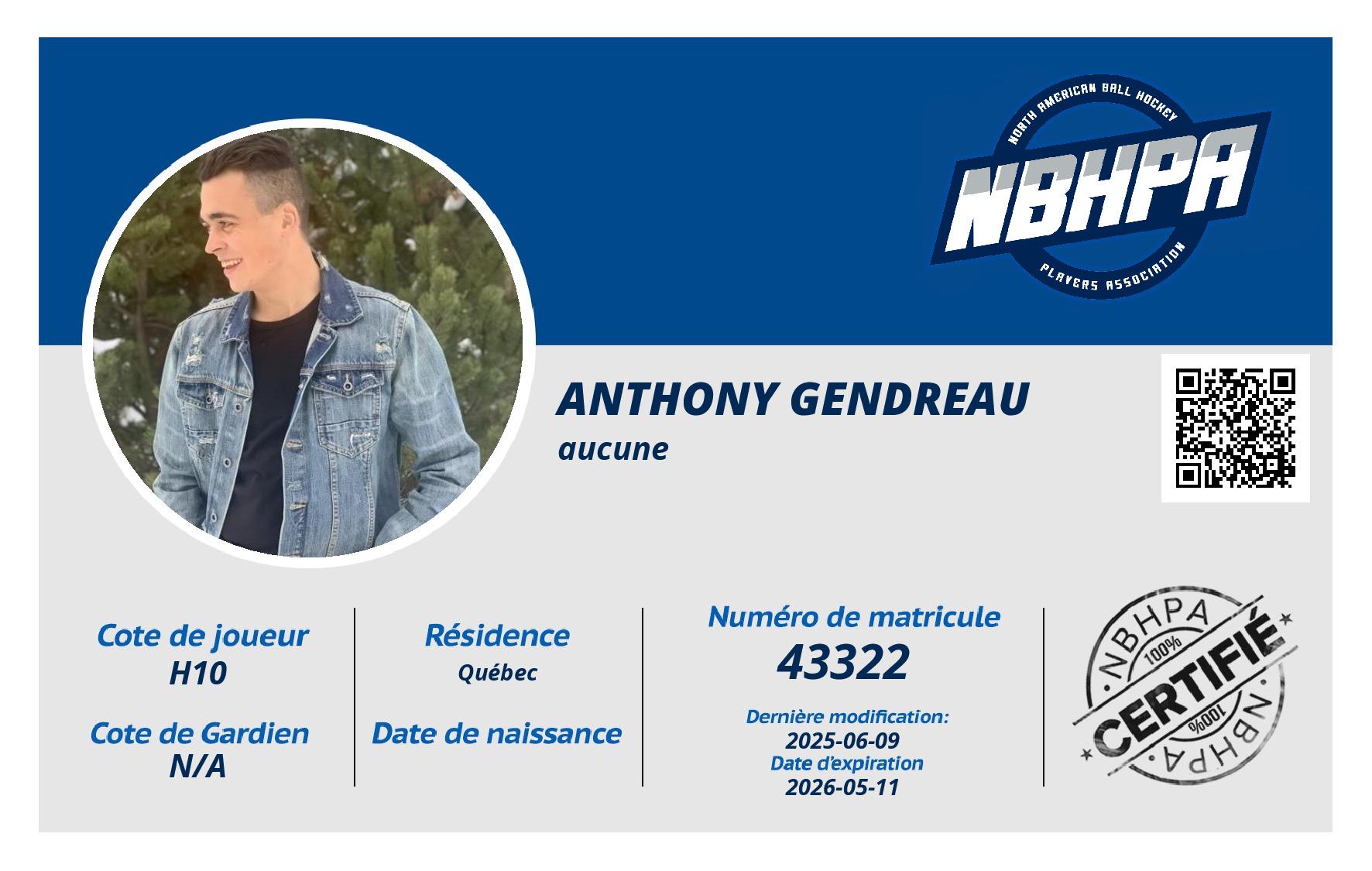 Anthony Gendreau