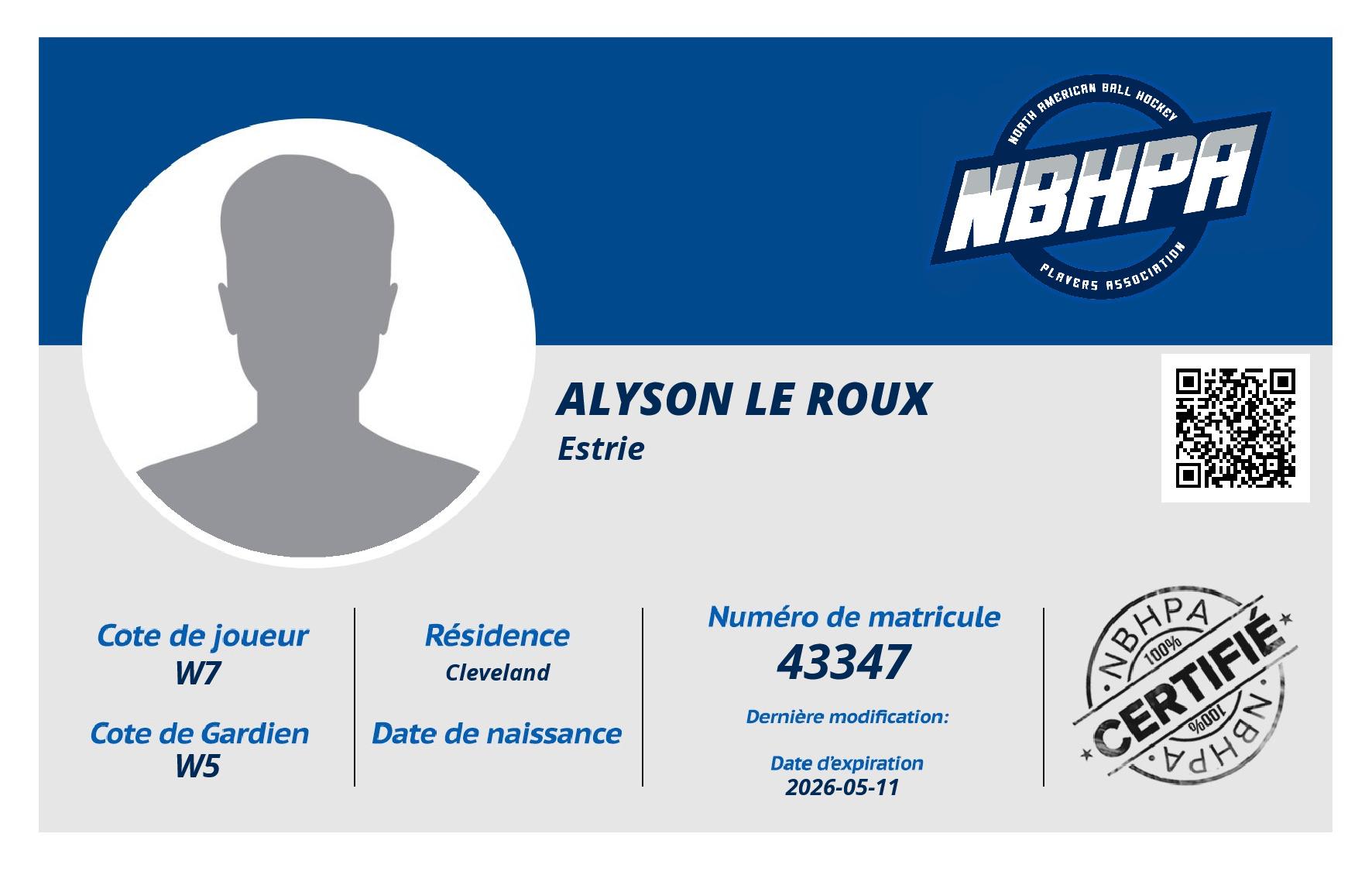 Alyson Le Roux