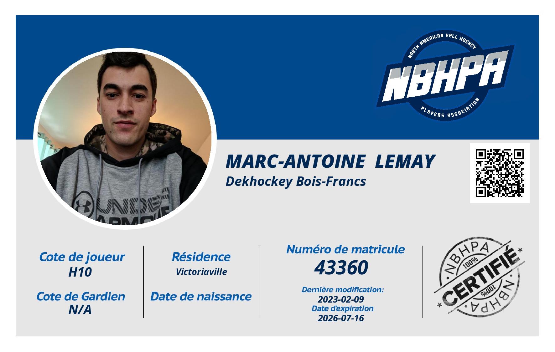 Marc-Antoine  Lemay