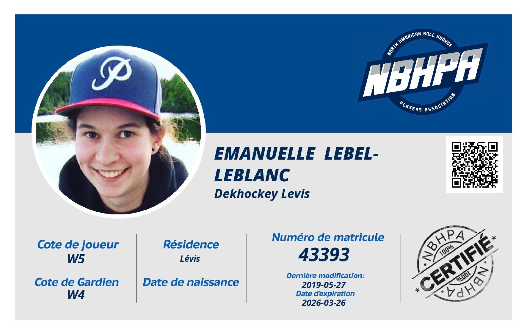 Emanuelle  Lebel-Leblanc 