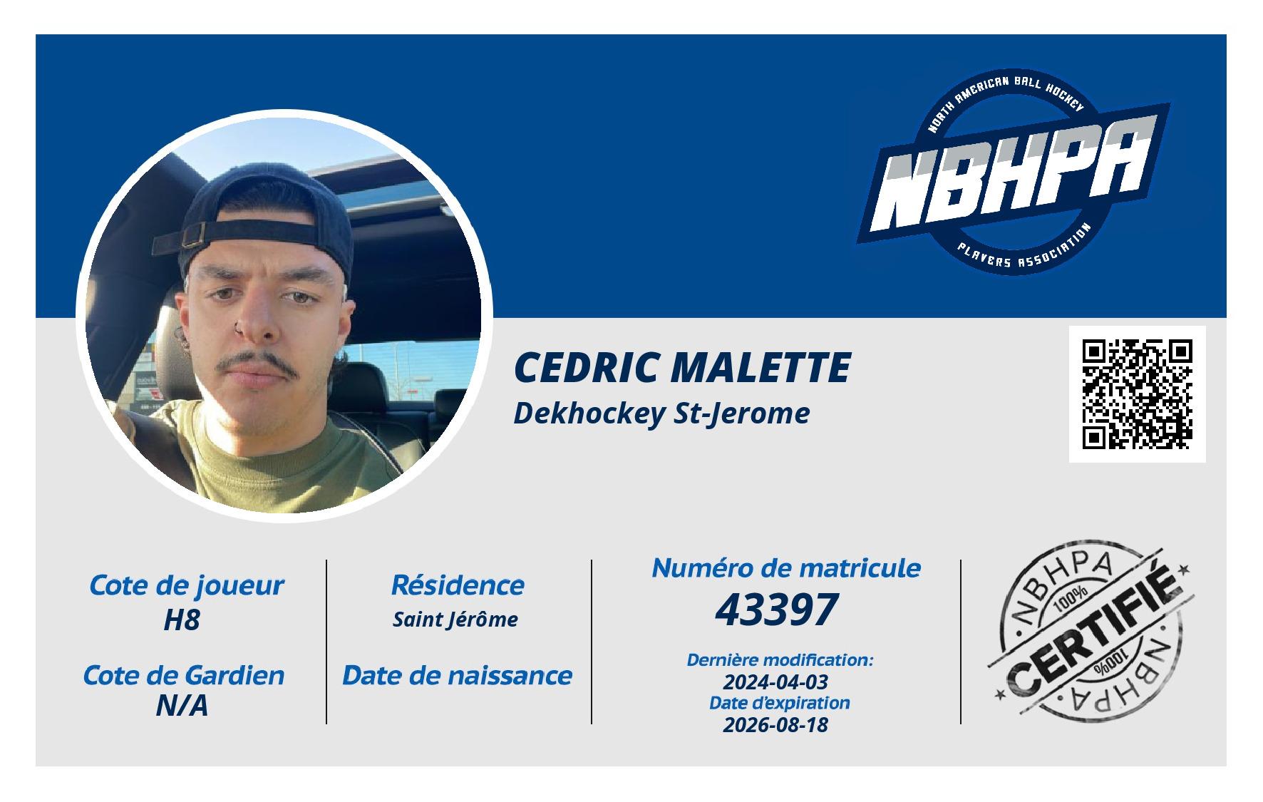 Cedric Malette