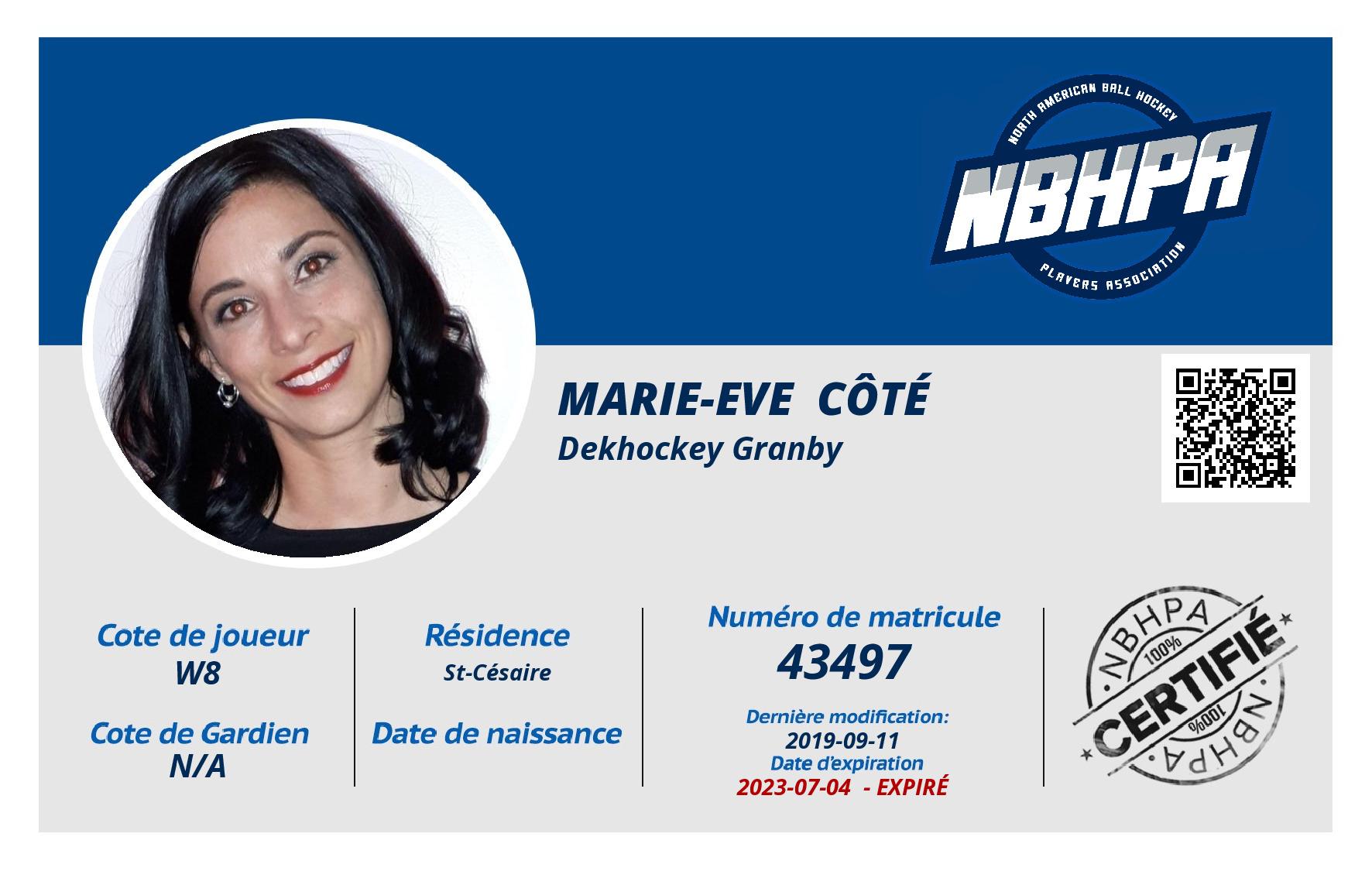 Marie-Eve  Côté 