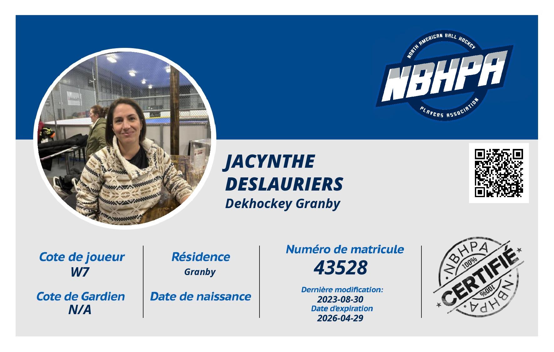 Jacynthe  Deslauriers 