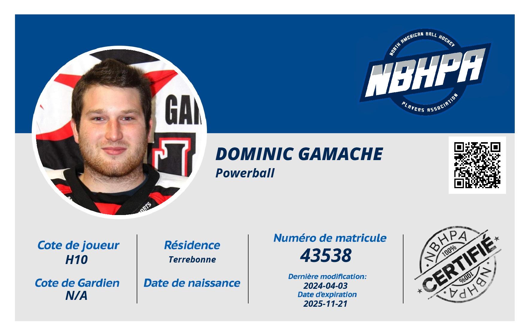 Dominic Gamache