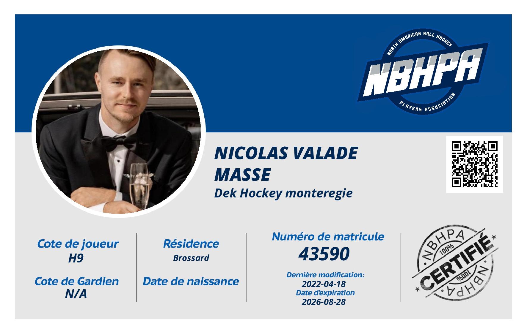 Nicolas Valade masse
