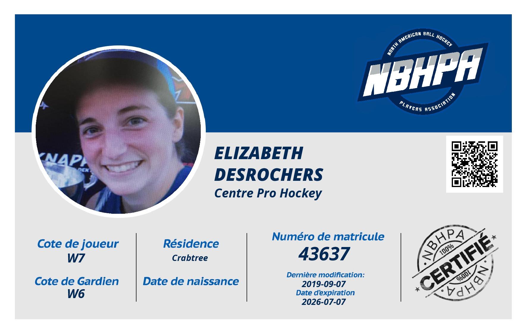 Elizabeth  Desrochers