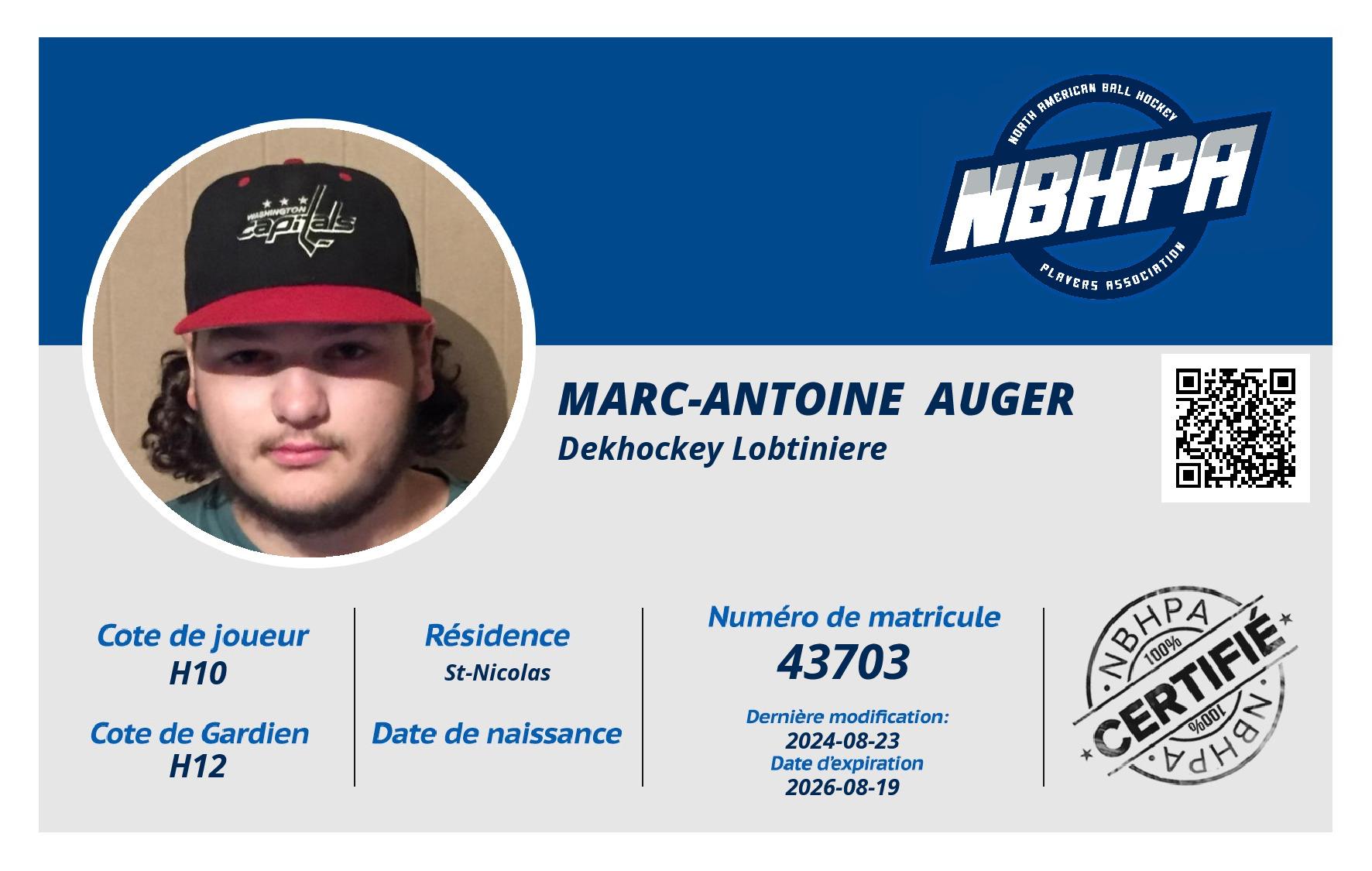 Marc-Antoine  Auger