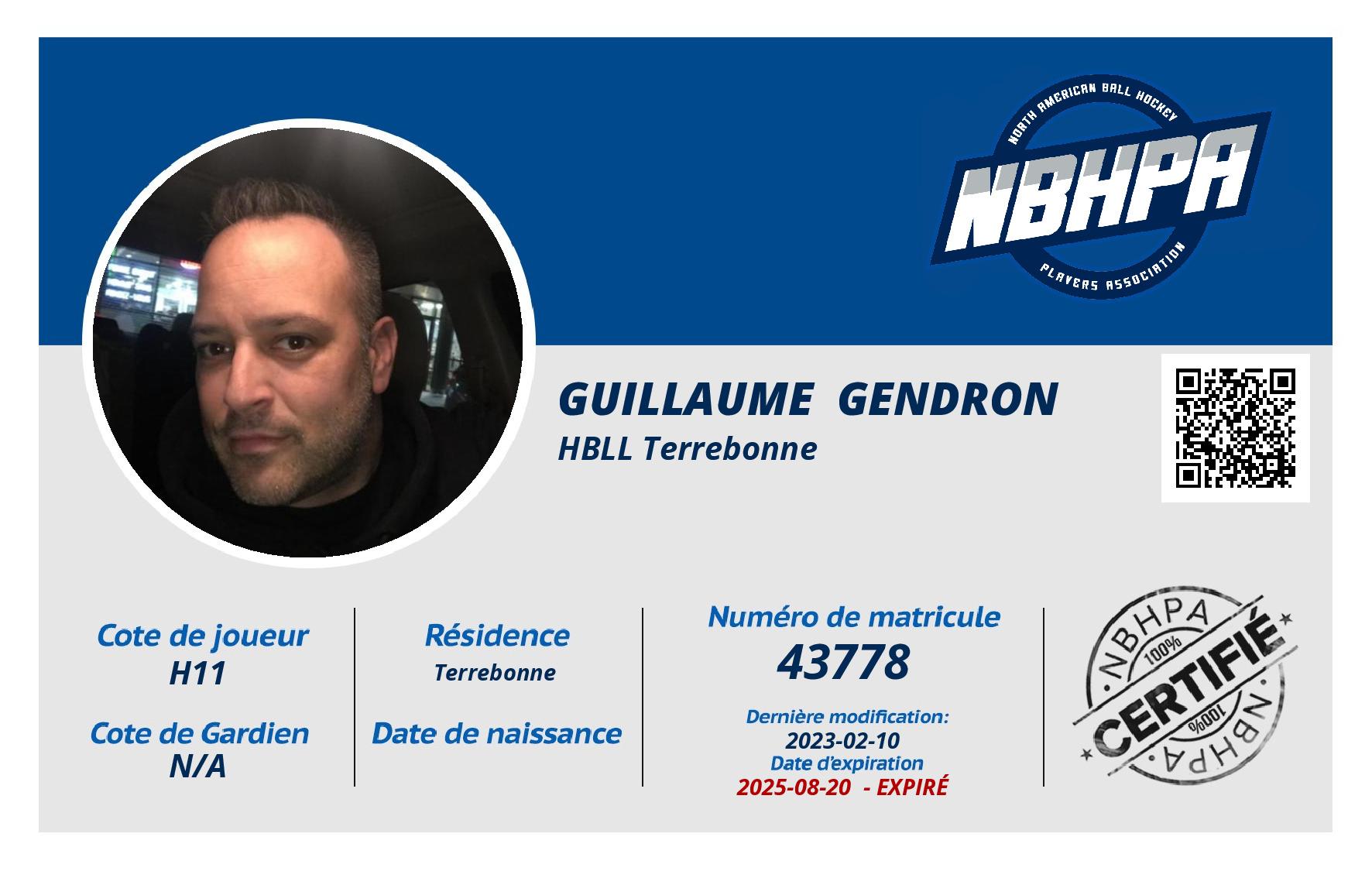 Guillaume  Gendron 