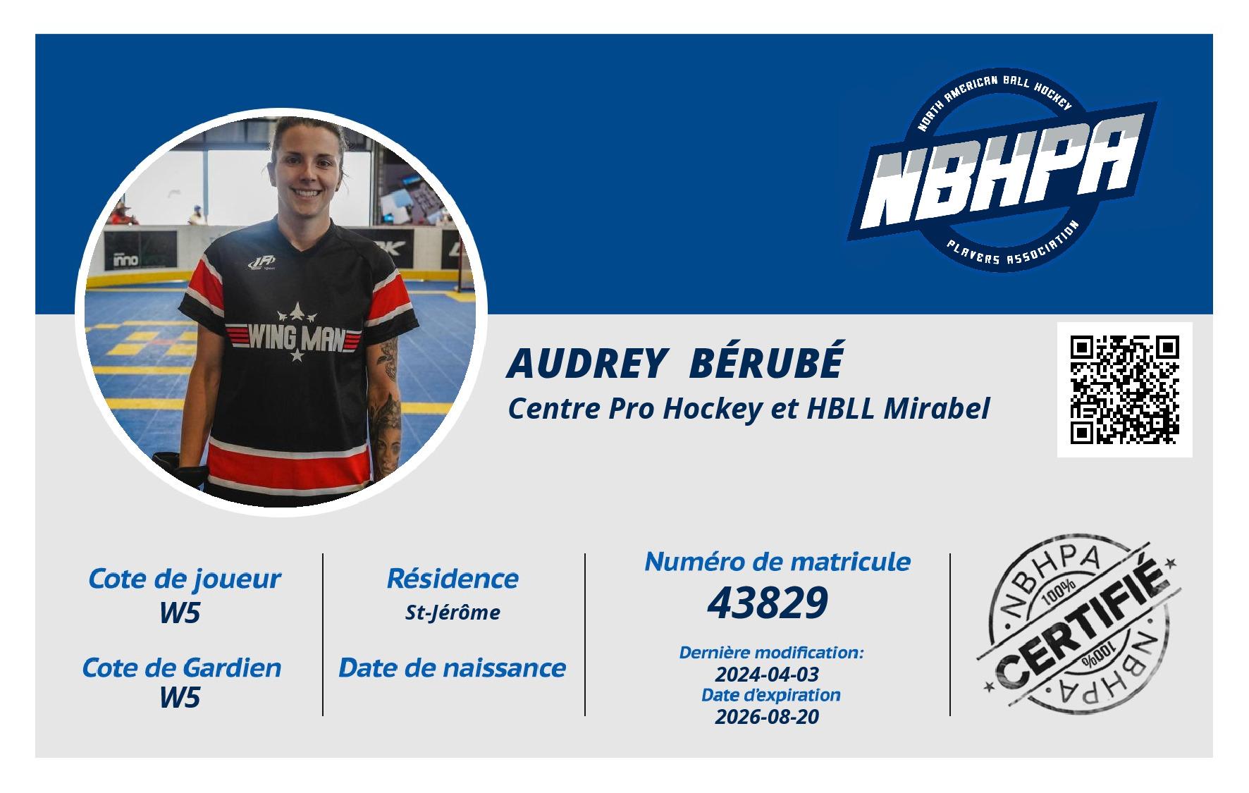 Audrey  Bérubé 