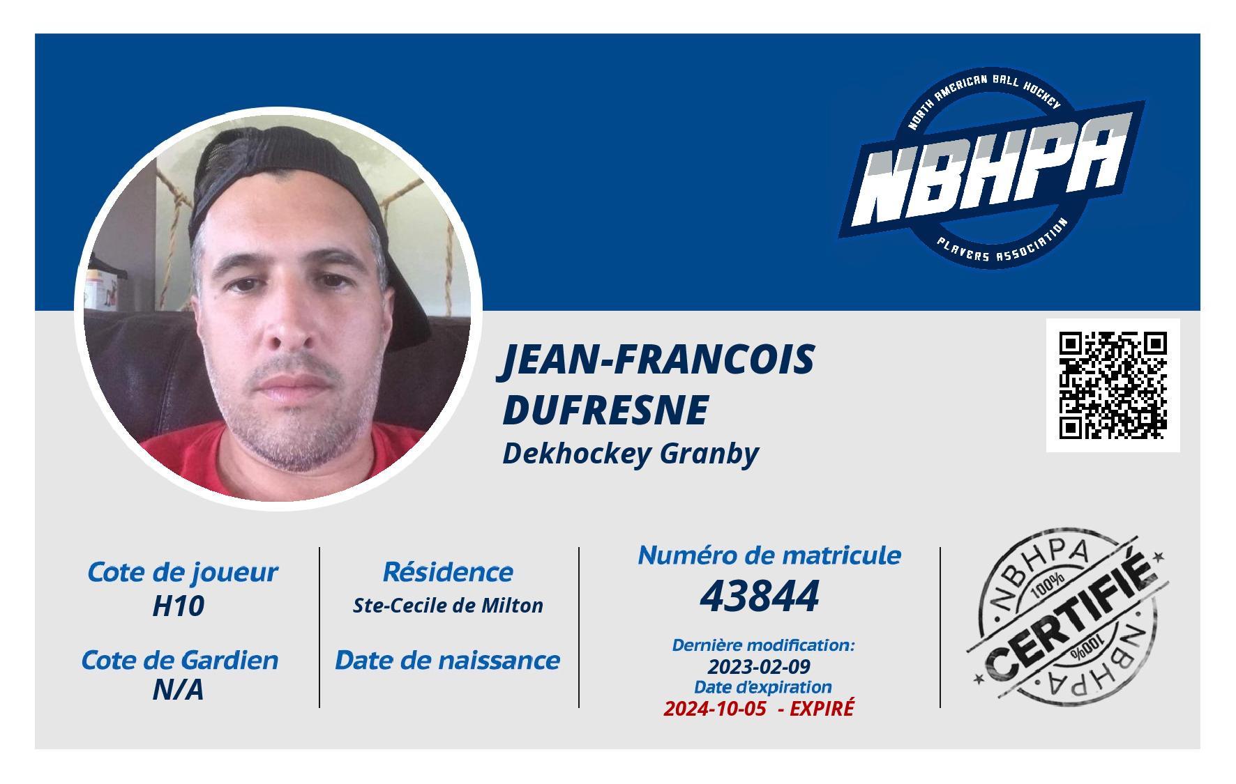 Jean-Francois Dufresne
