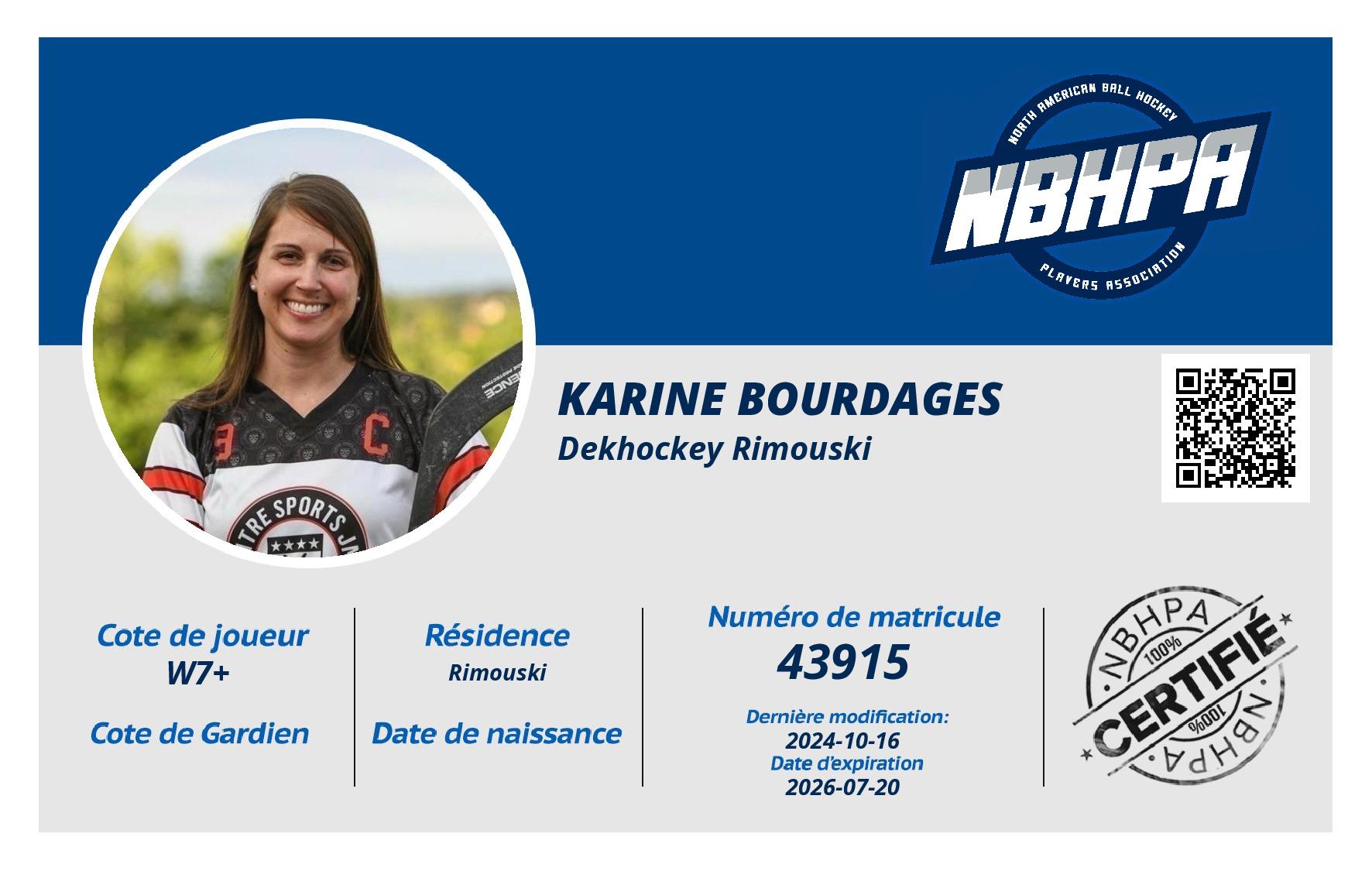 Karine Bourdages