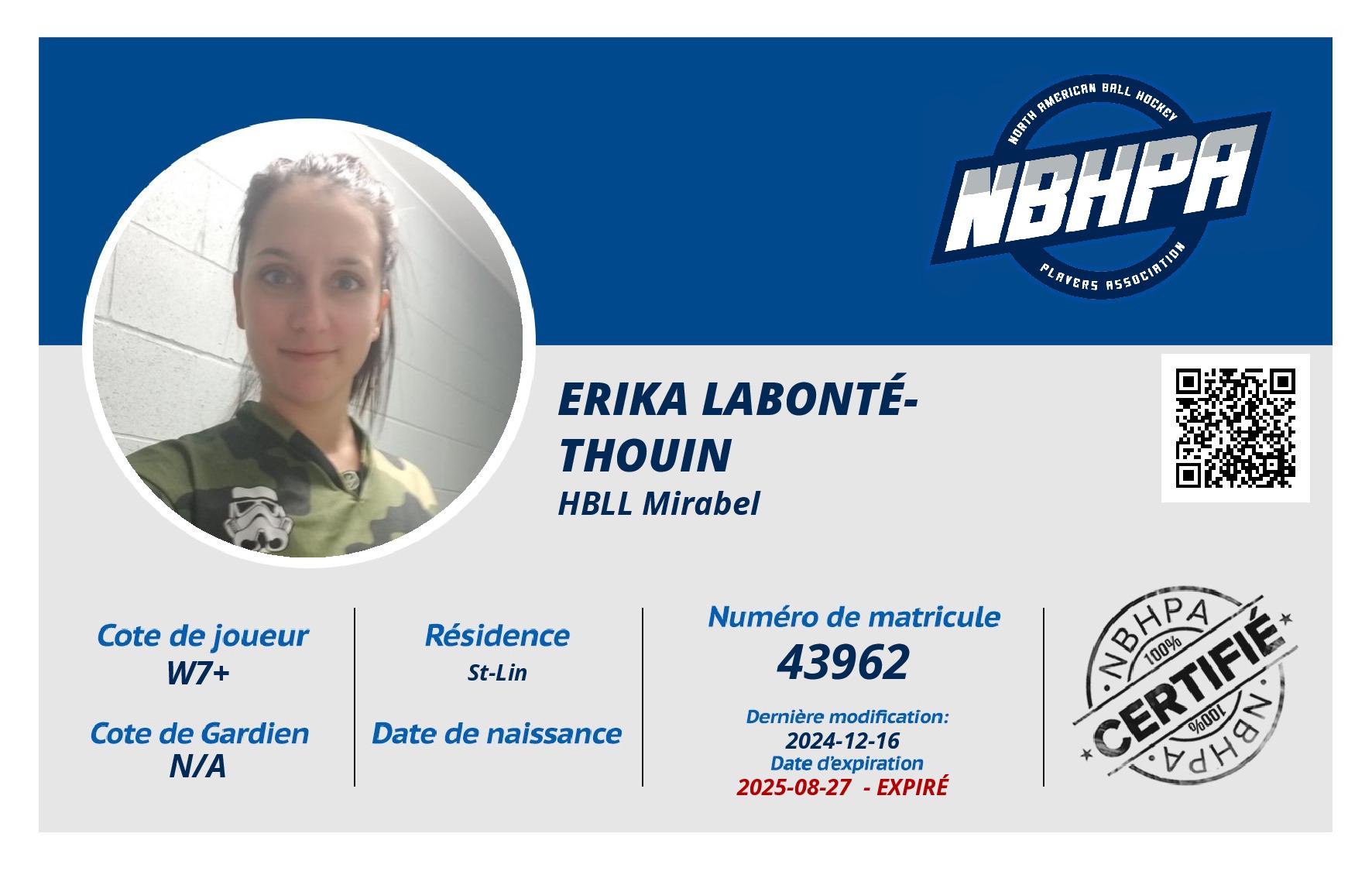 Erika Labonté-Thouin