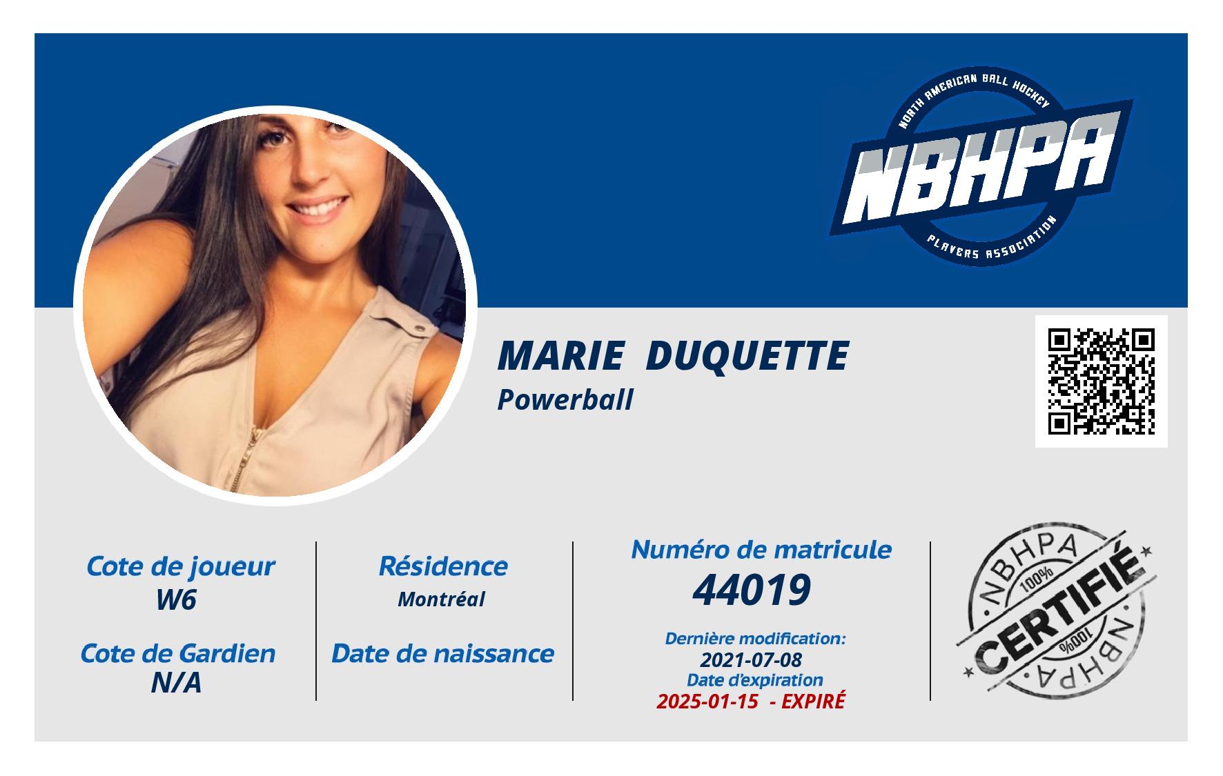 Marie  Duquette