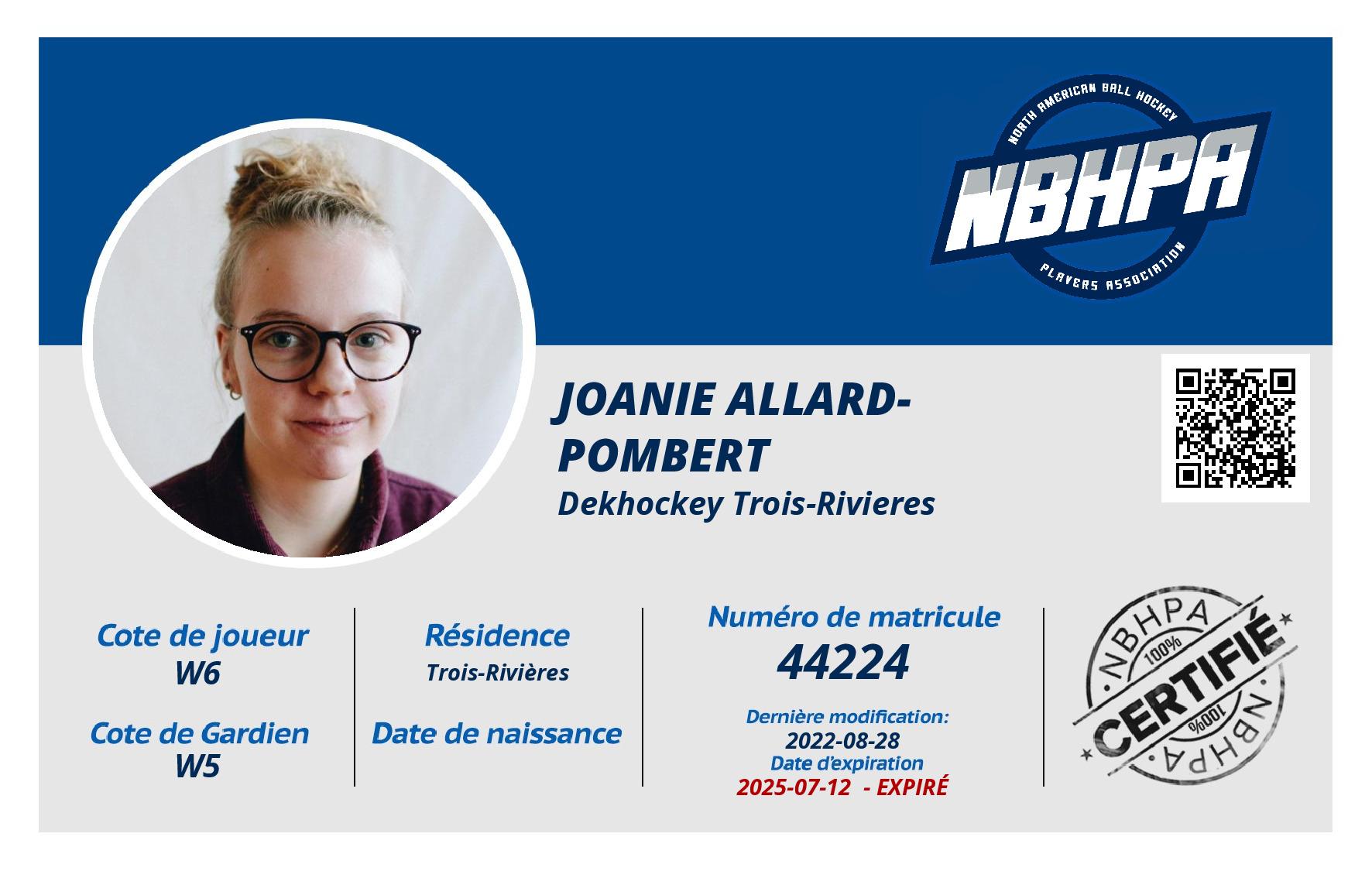 Joanie Allard-Pombert