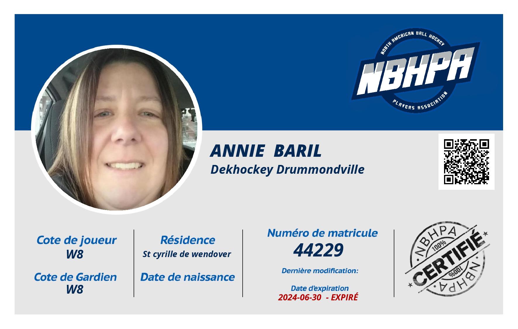 Annie  Baril