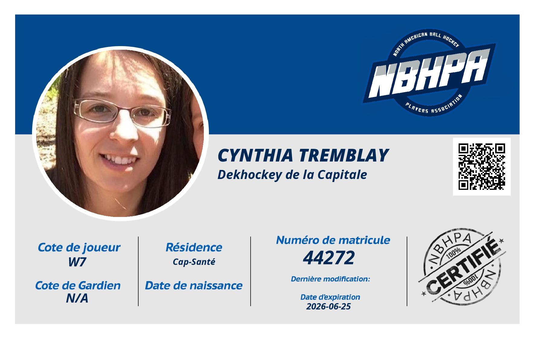 Cynthia Tremblay