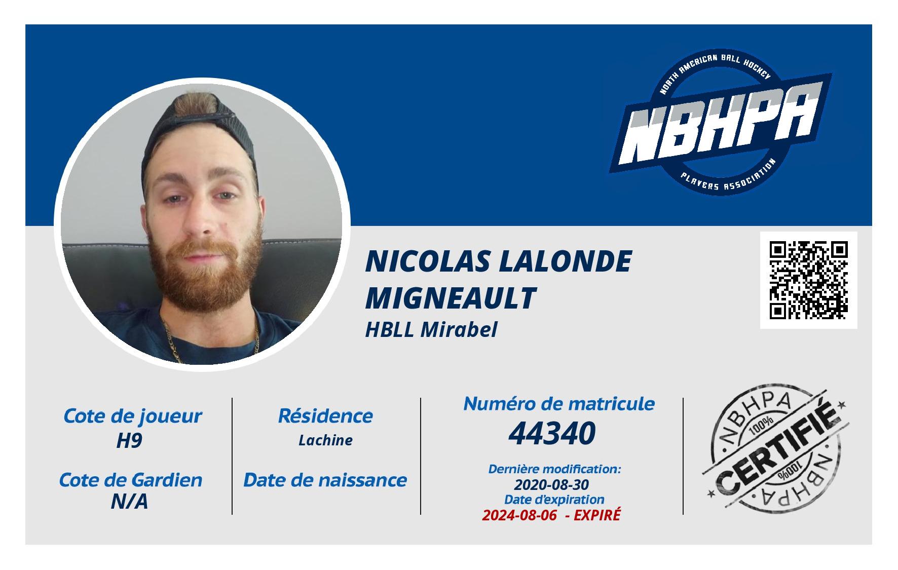 Nicolas Lalonde Migneault
