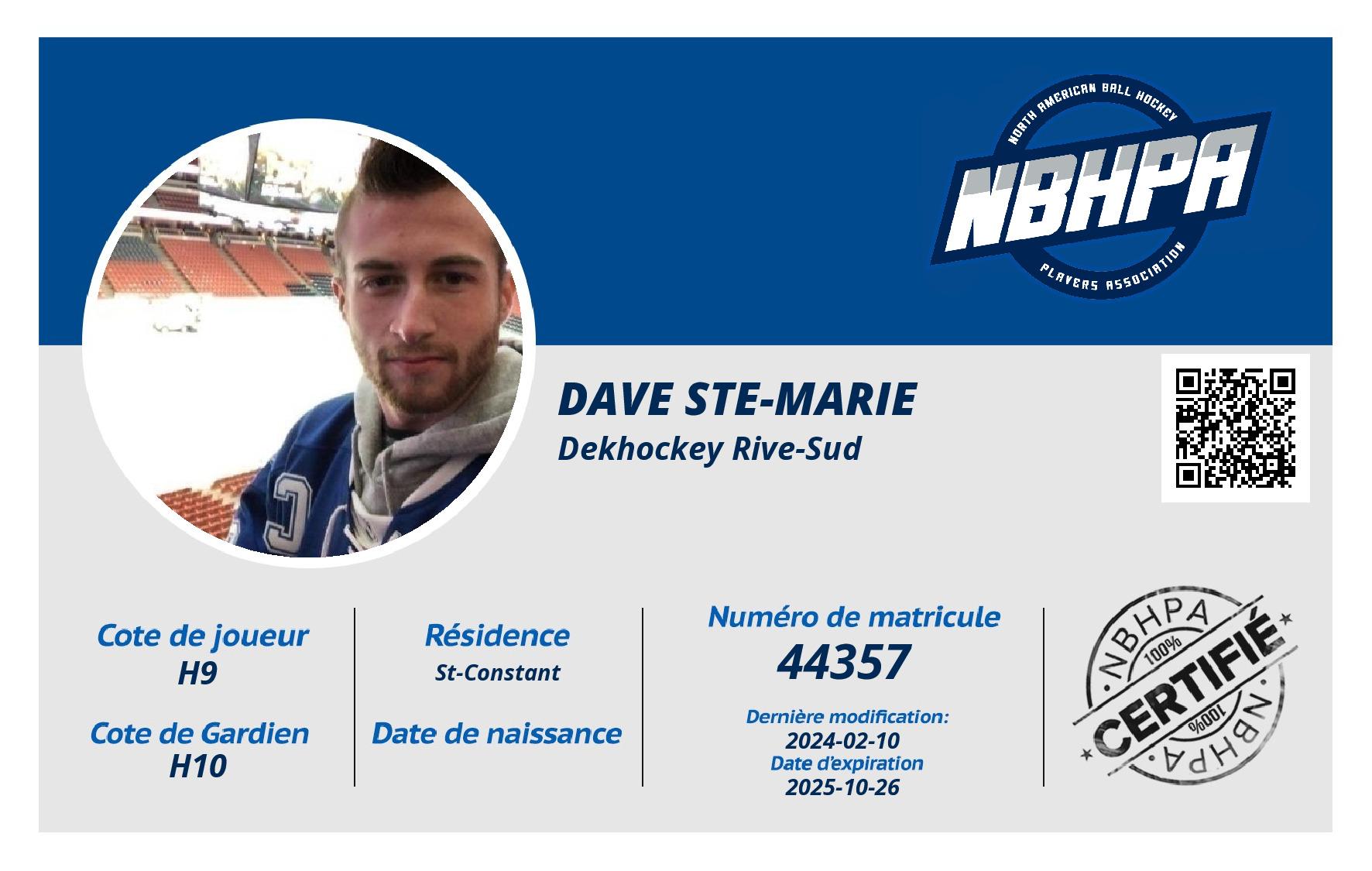 Dave Ste-Marie