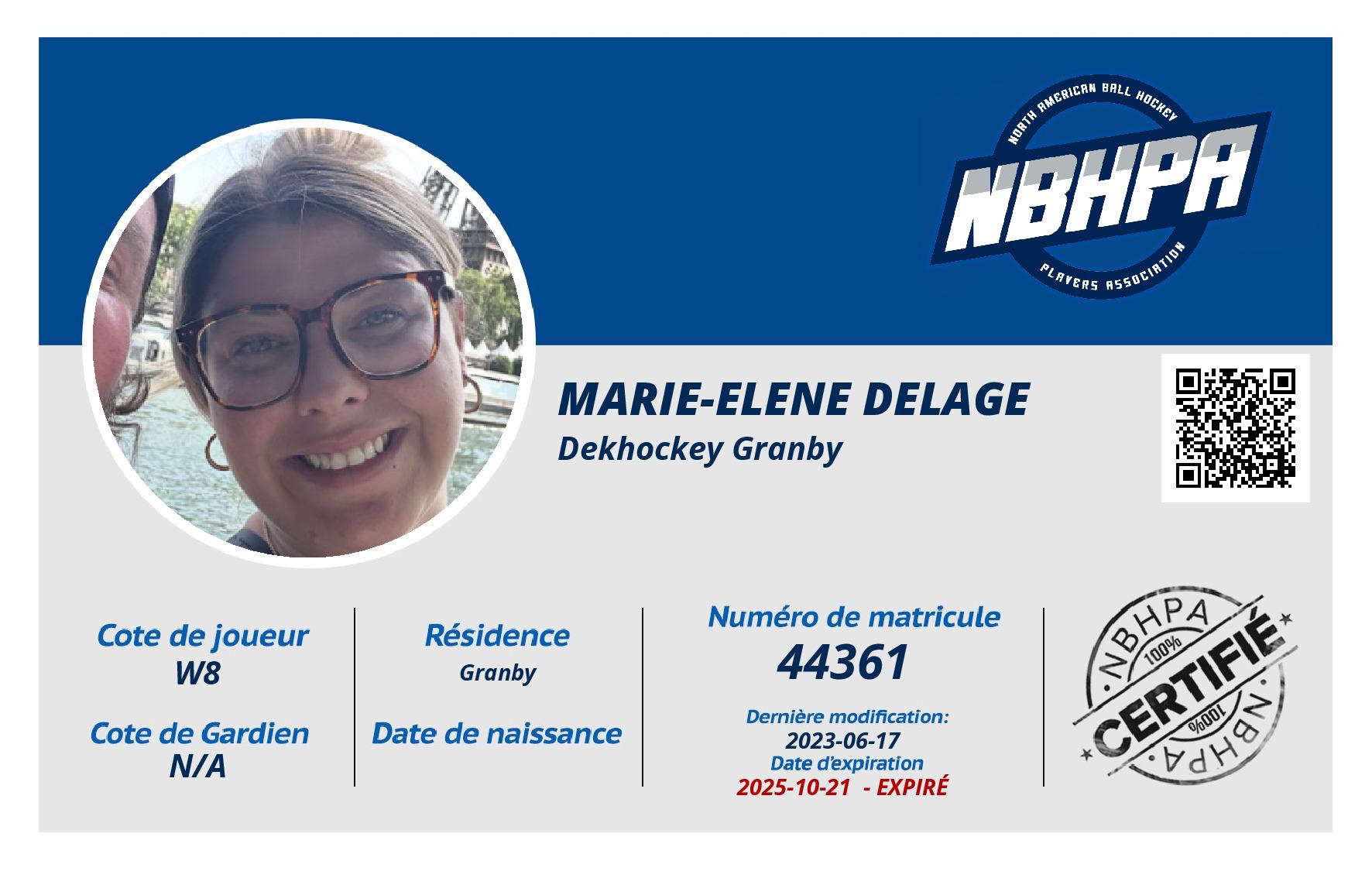Marie-Elene Delage
