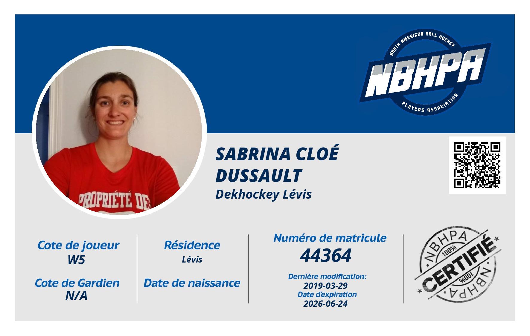 Sabrina Cloé Dussault