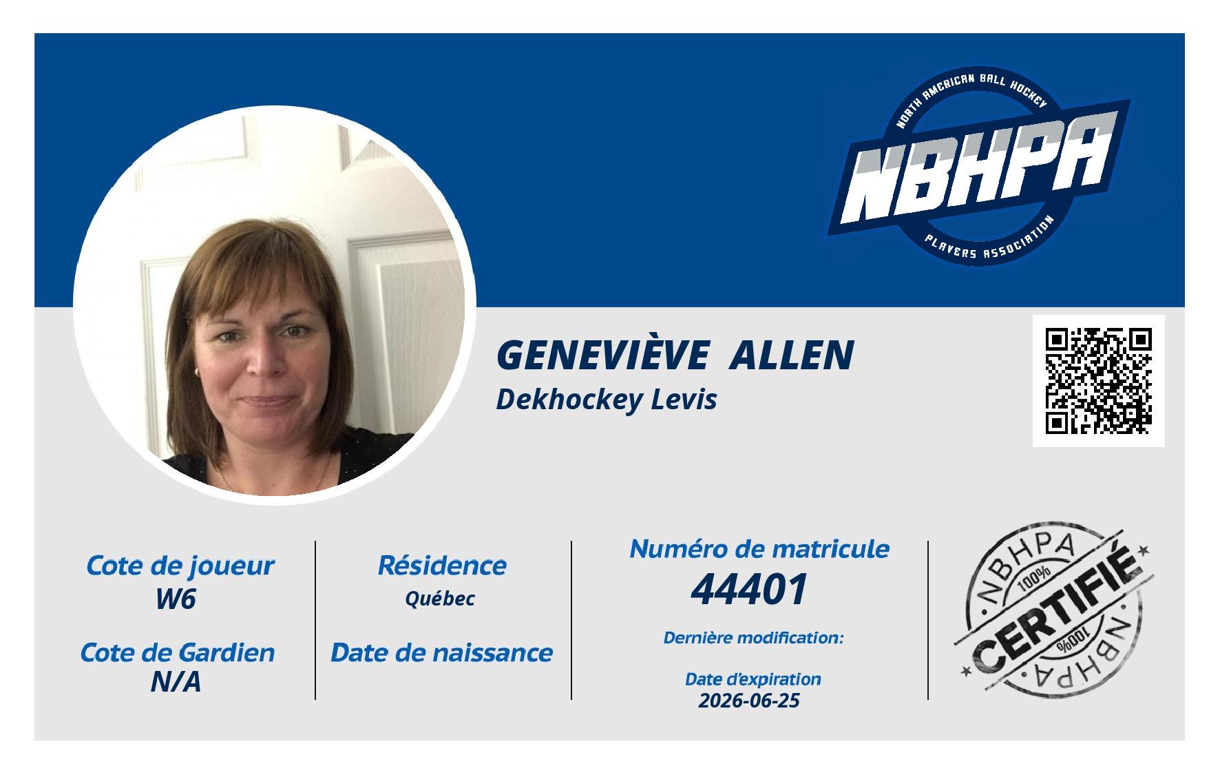 Geneviève  Allen