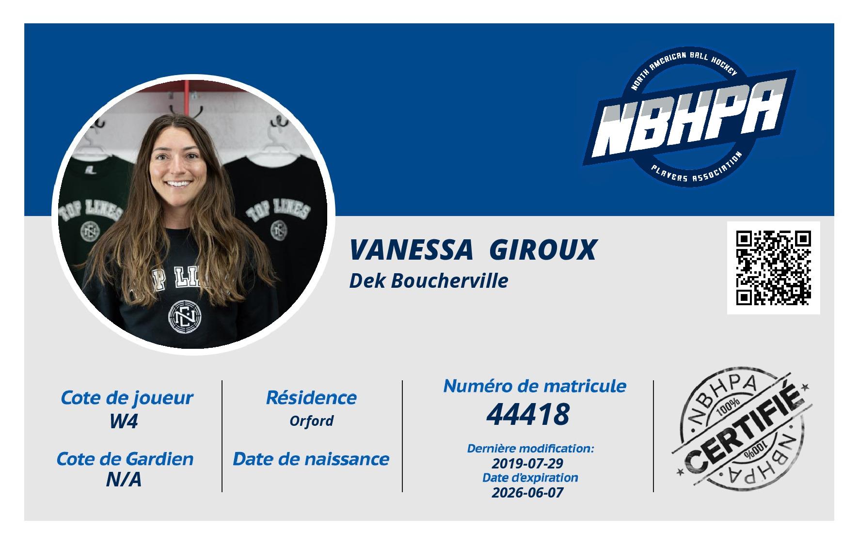 Vanessa  Giroux