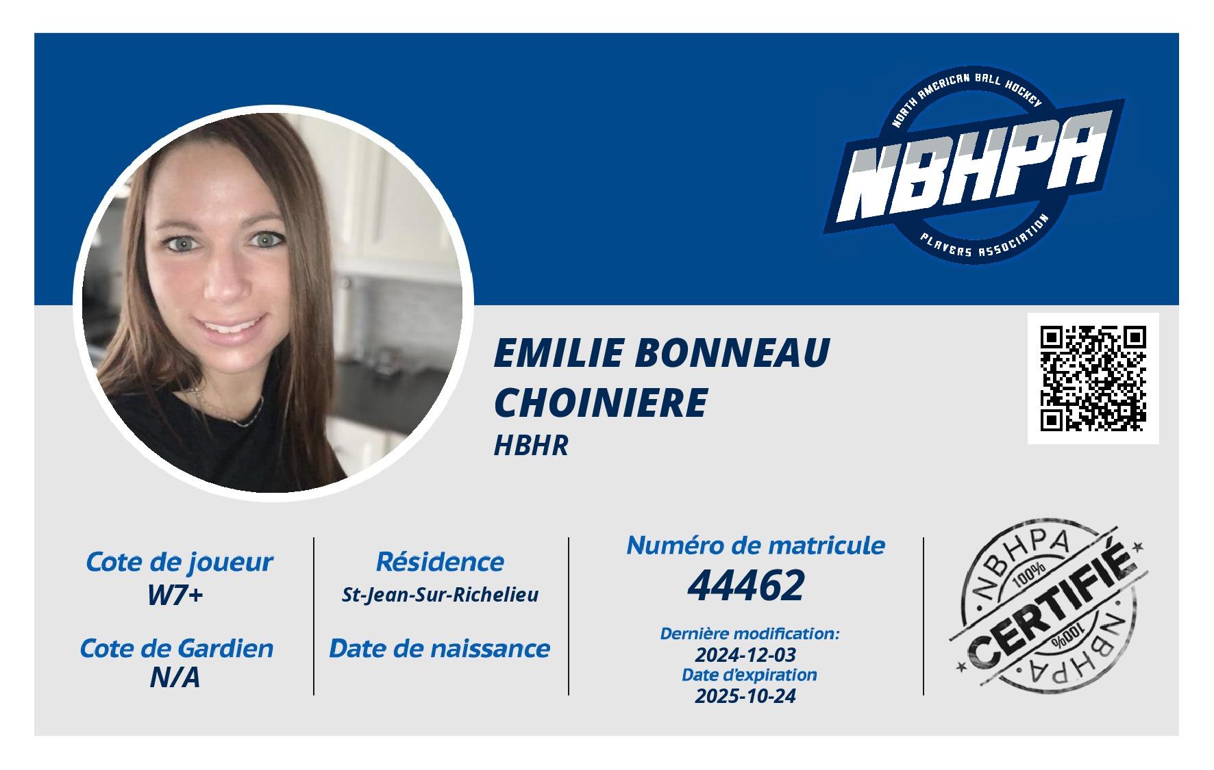 Emilie Bonneau Choiniere