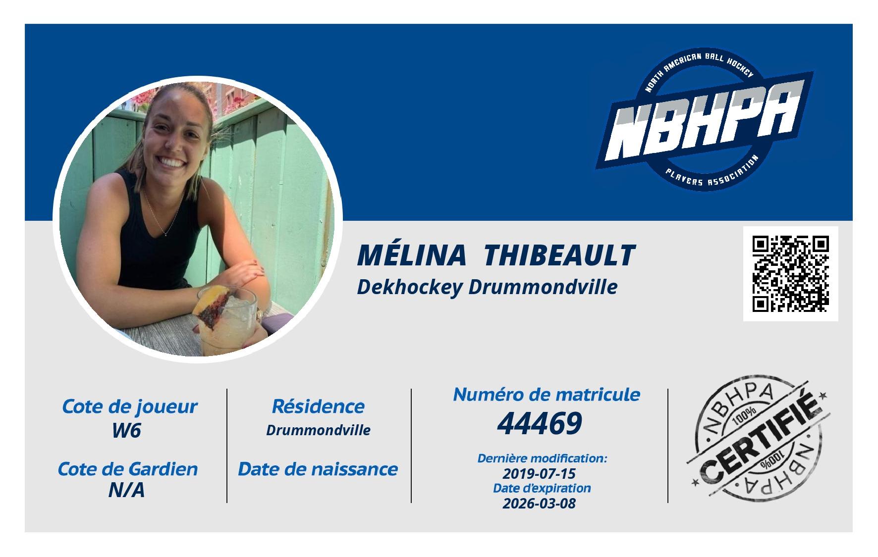 Mélina  Thibeault 