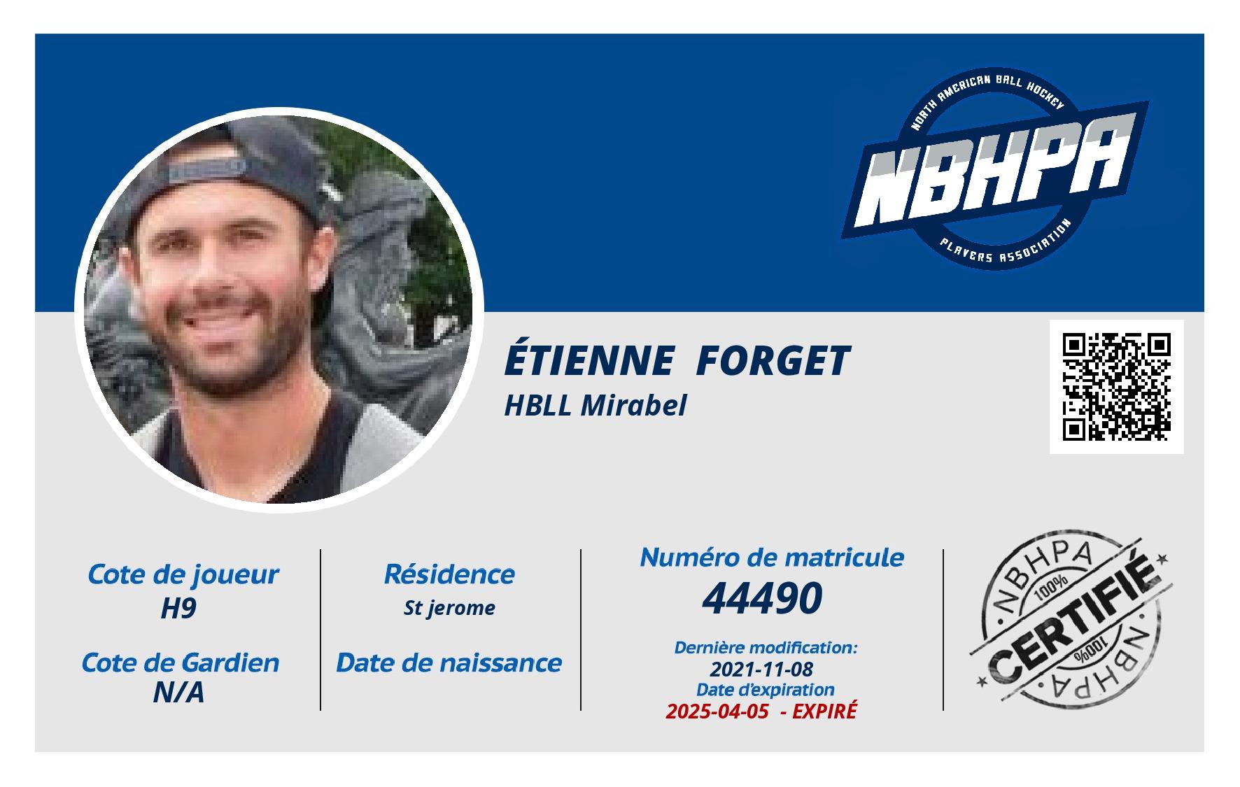 Étienne  Forget