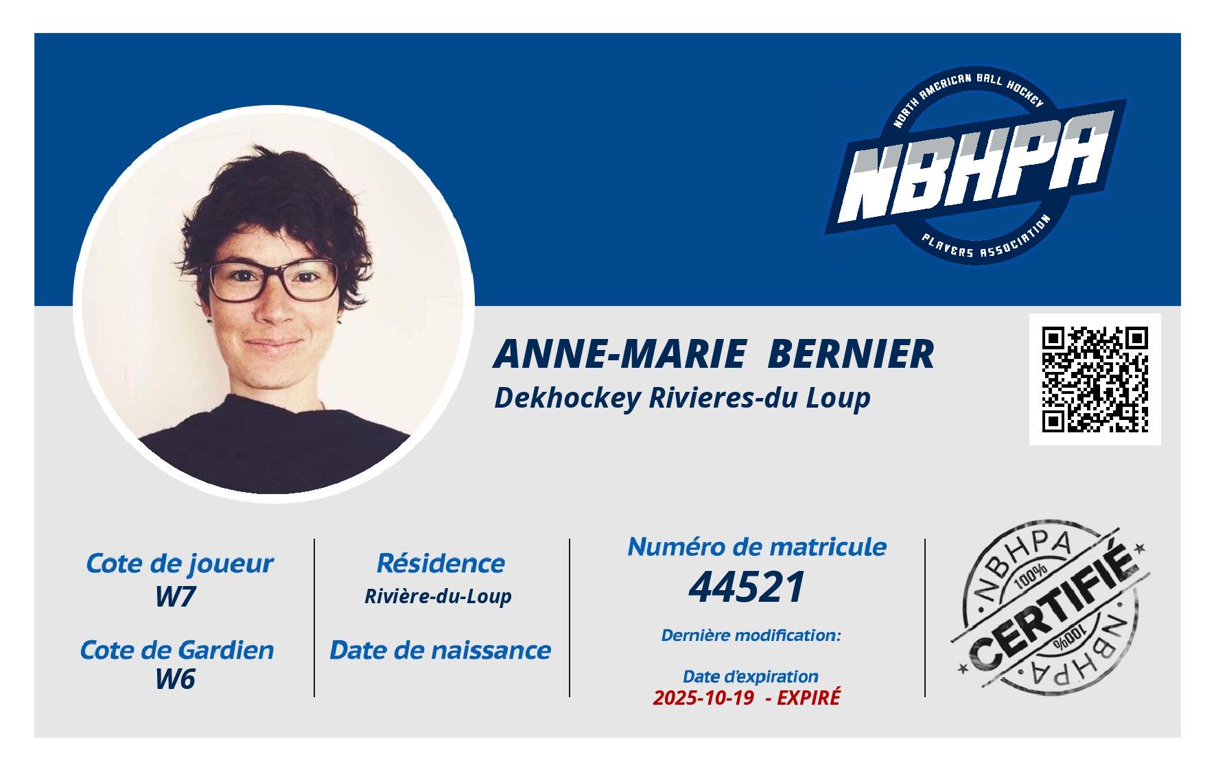 Anne-Marie  Bernier 