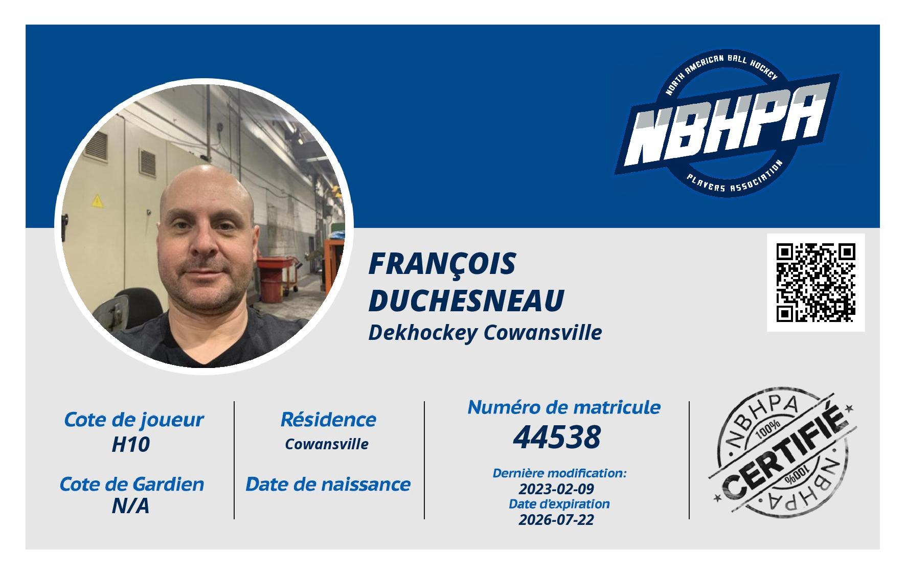 François  Duchesneau 