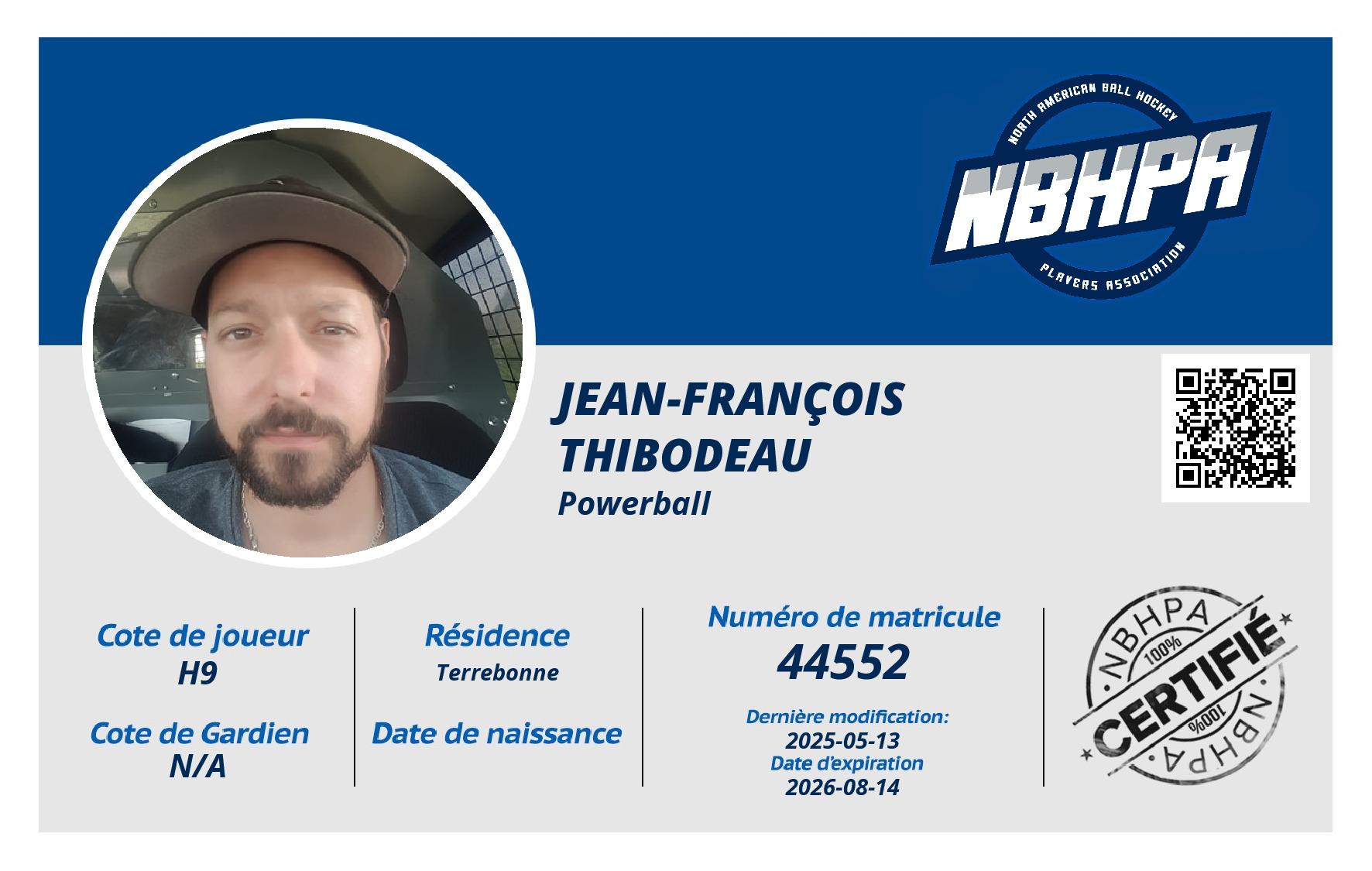 Jean-François  Thibodeau