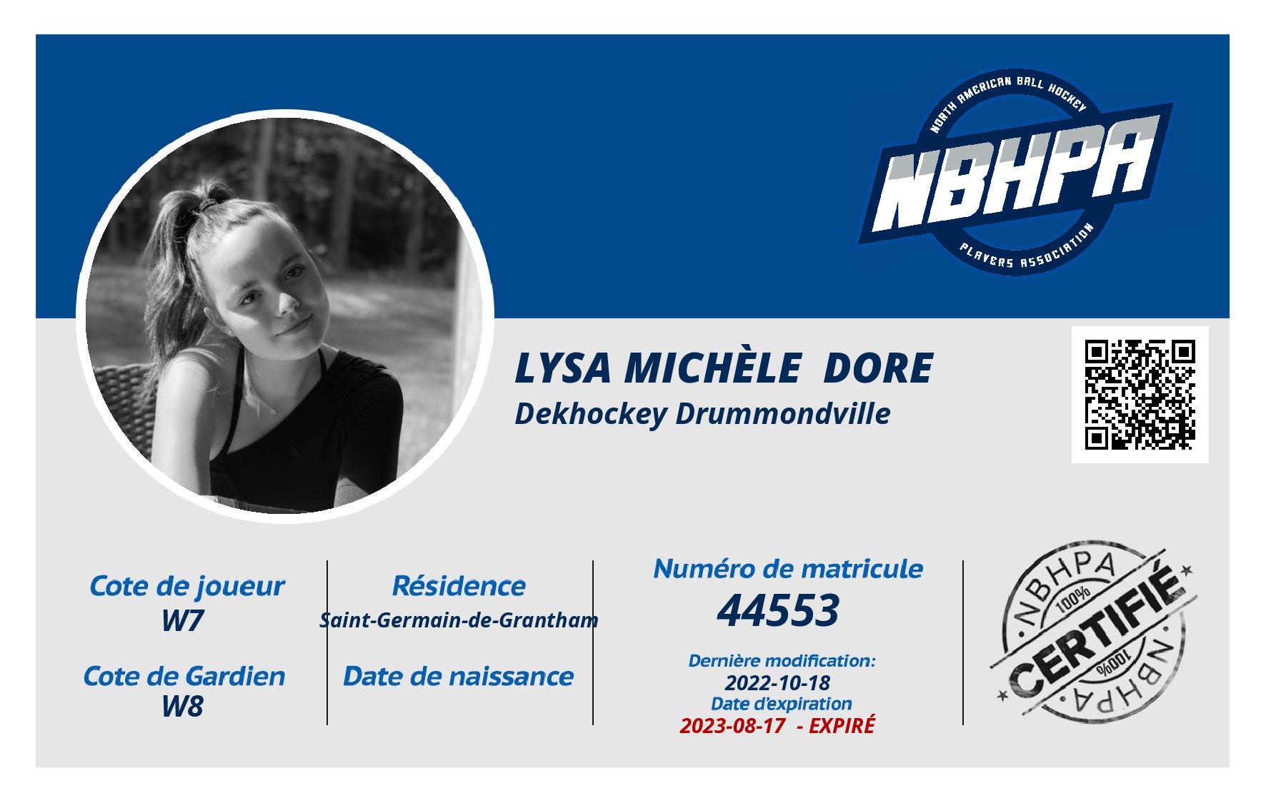 Lysa Michèle  Dore