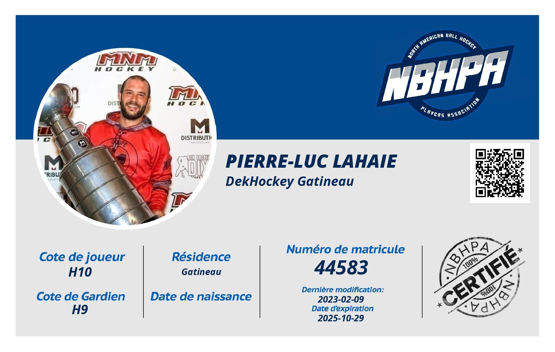 Pierre-luc Lahaie