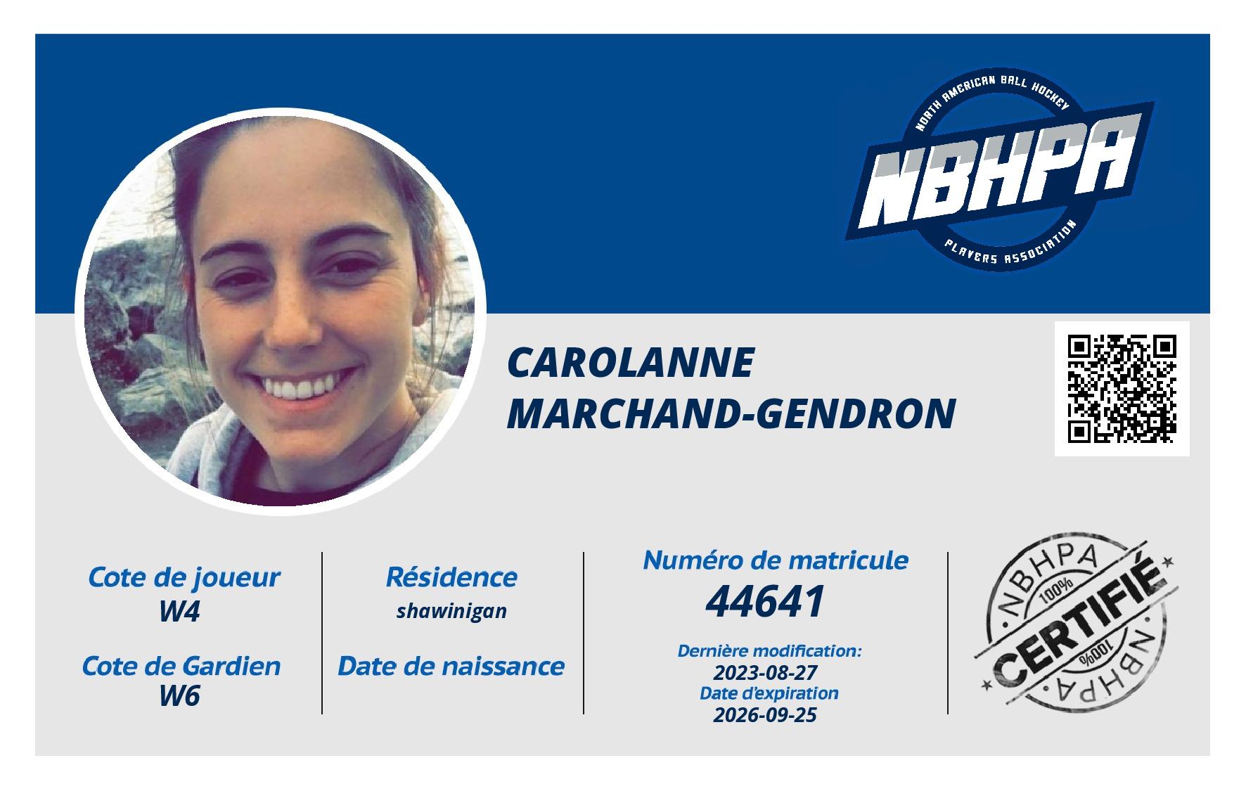 Carolanne Marchand-Gendron