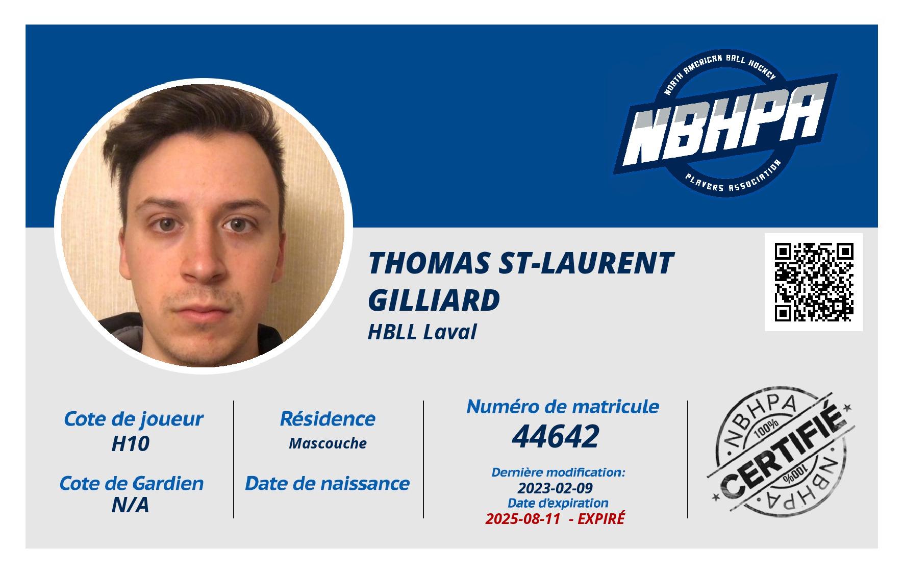 Thomas St-Laurent Gilliard 