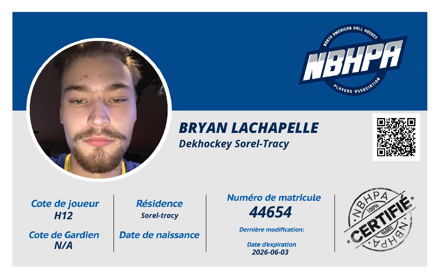 Bryan Lachapelle