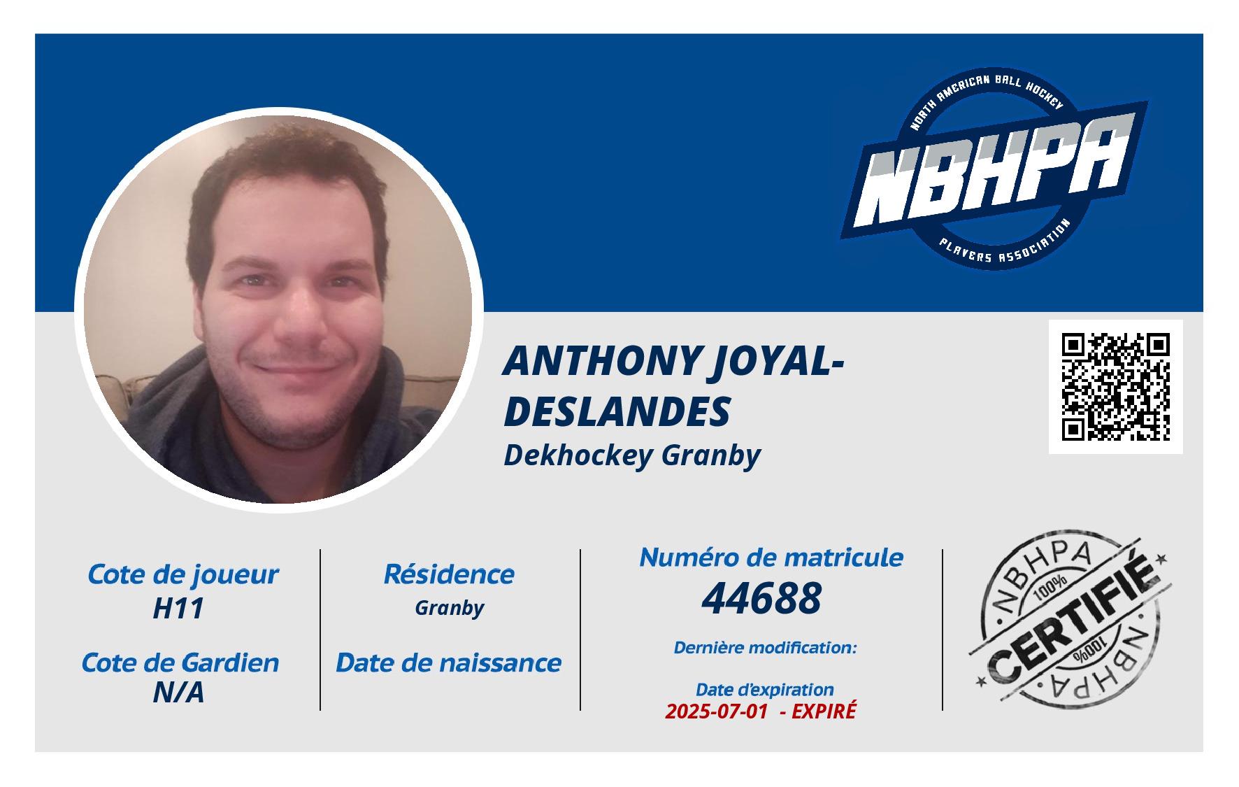 Anthony Joyal-Deslandes