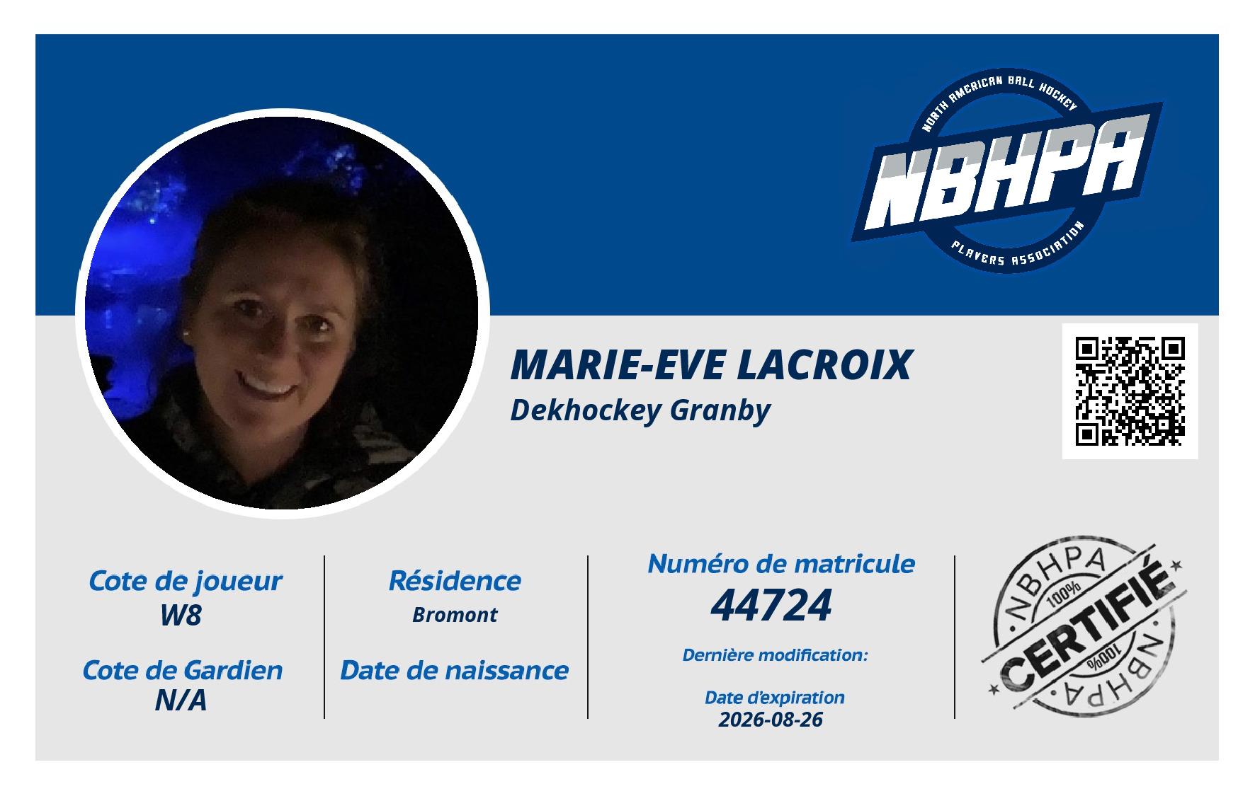Marie-Eve Lacroix