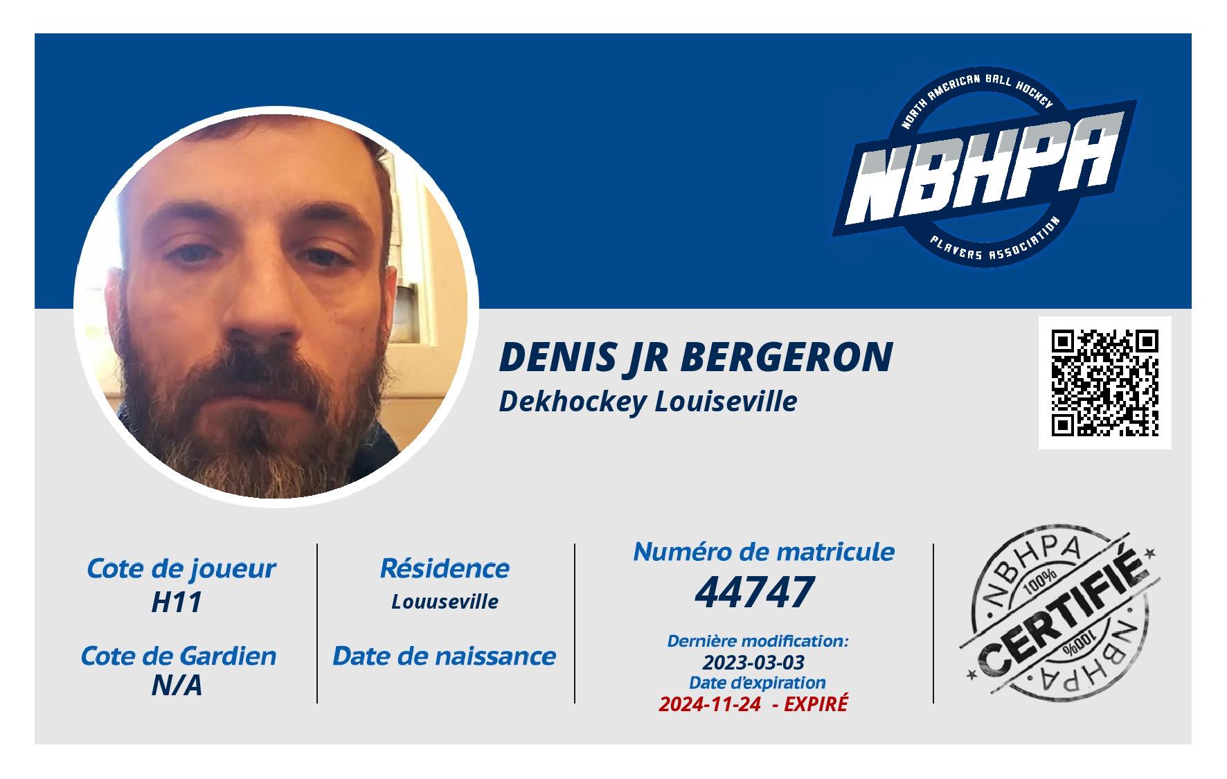 Denis Jr Bergeron