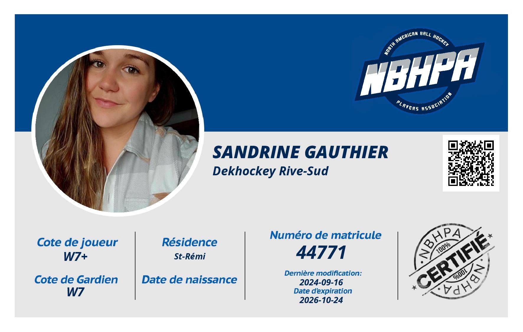 Sandrine Gauthier
