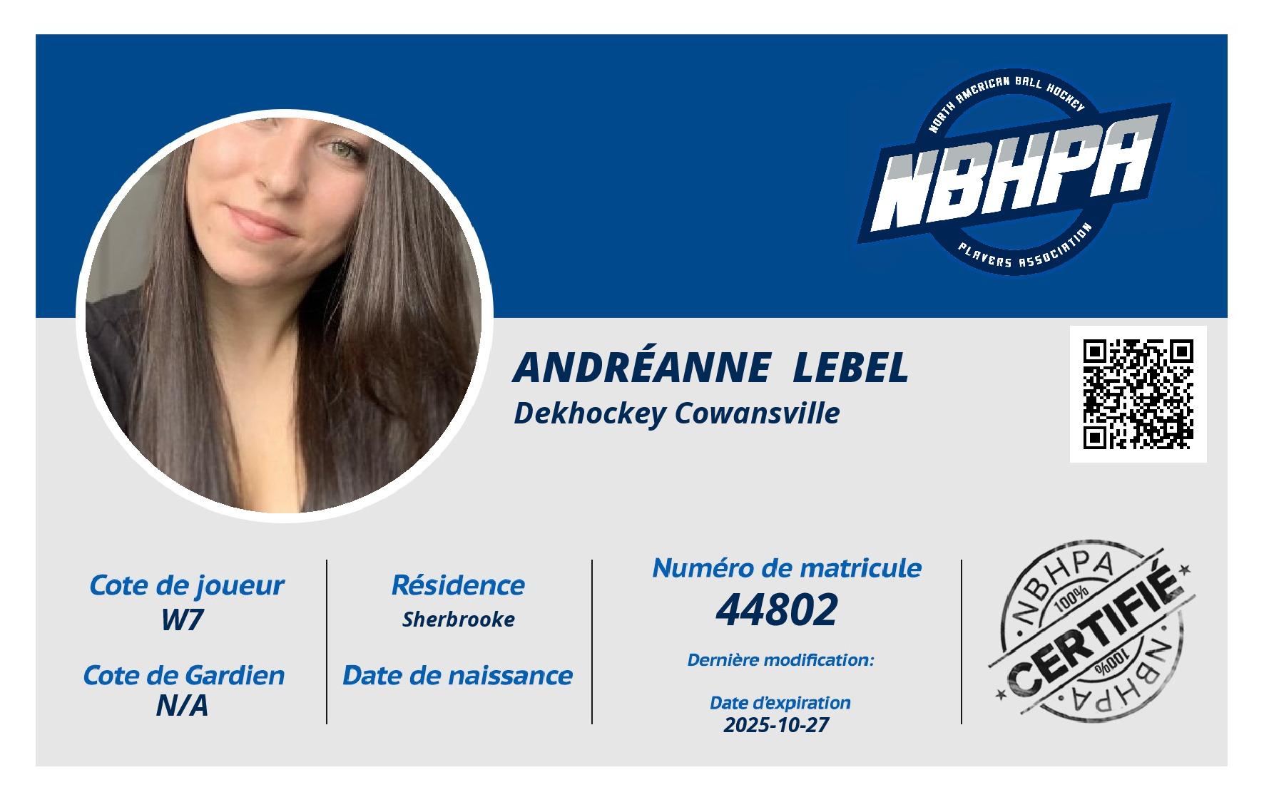 Andréanne  Lebel