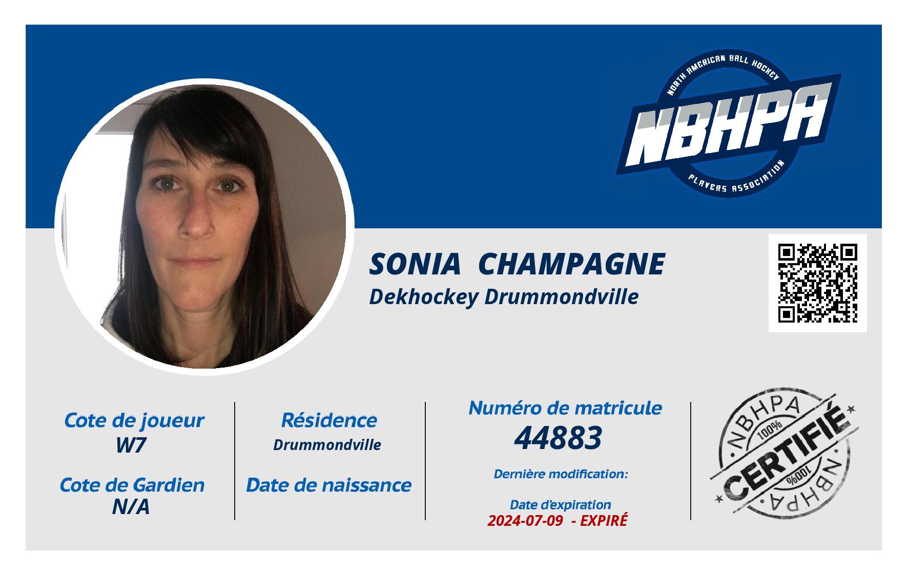 Sonia  Champagne 