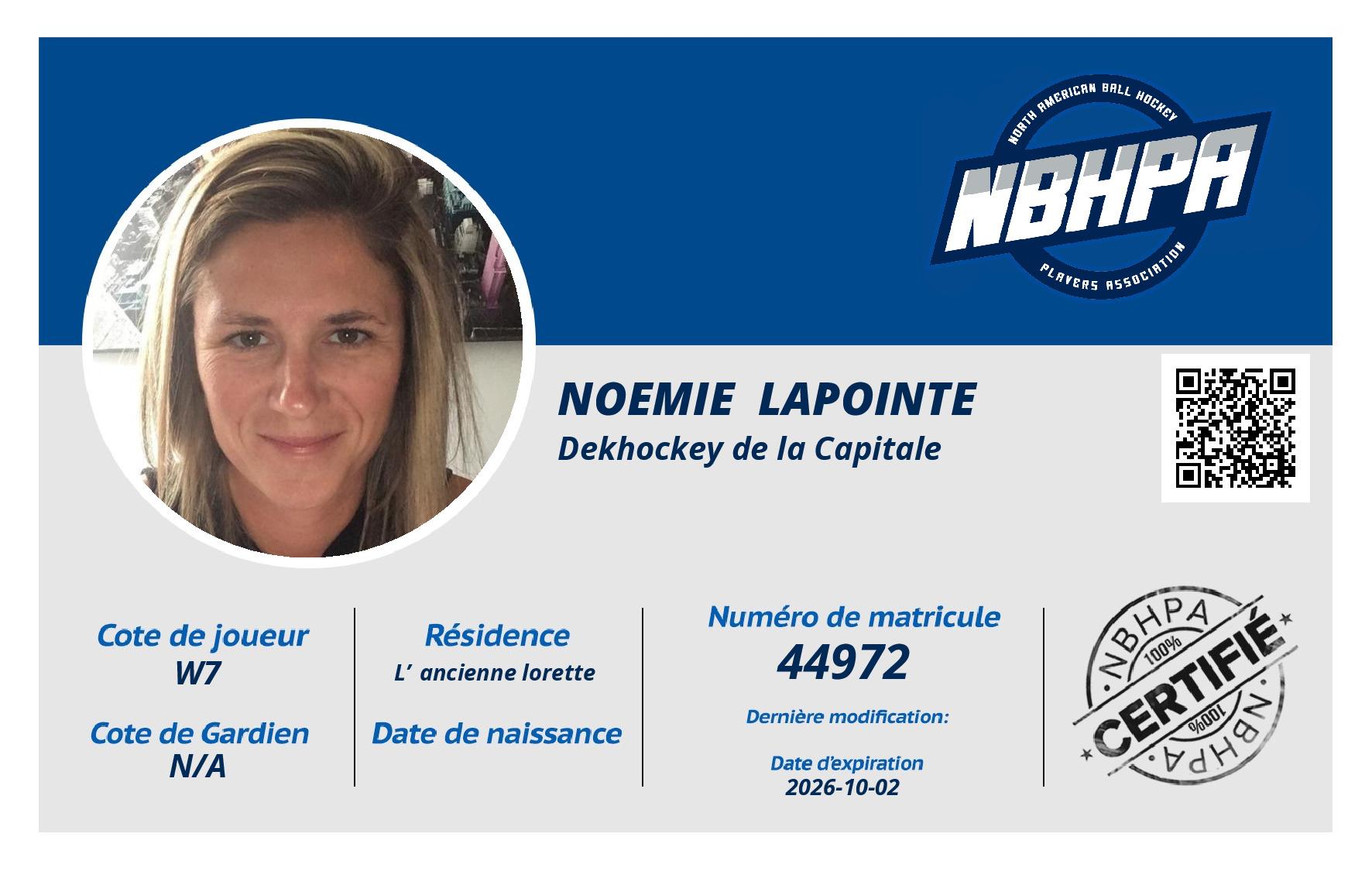Noemie  Lapointe 
