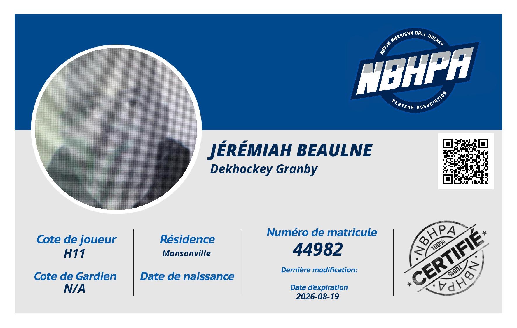 Jérémiah Beaulne