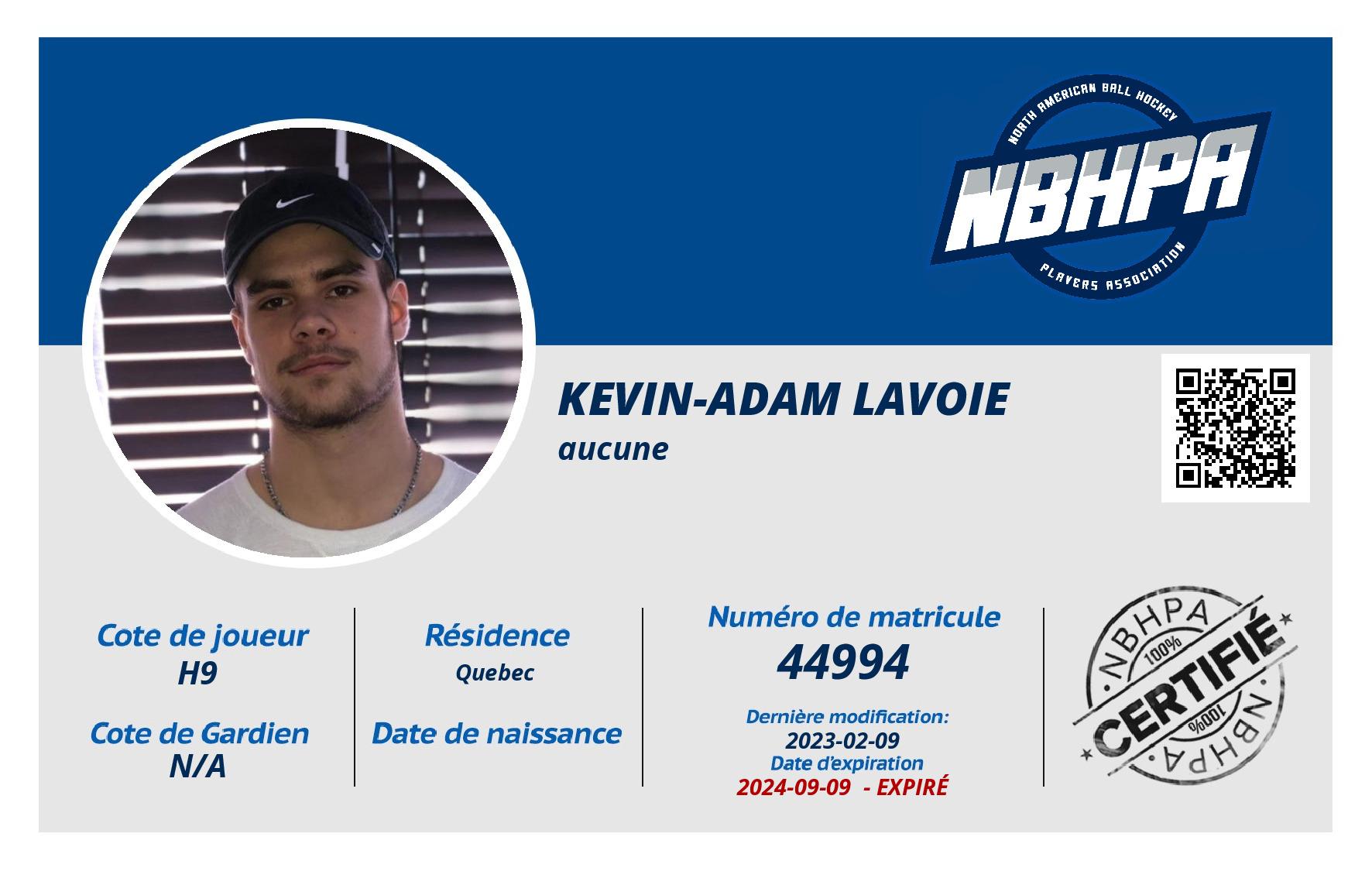 Kevin-Adam Lavoie