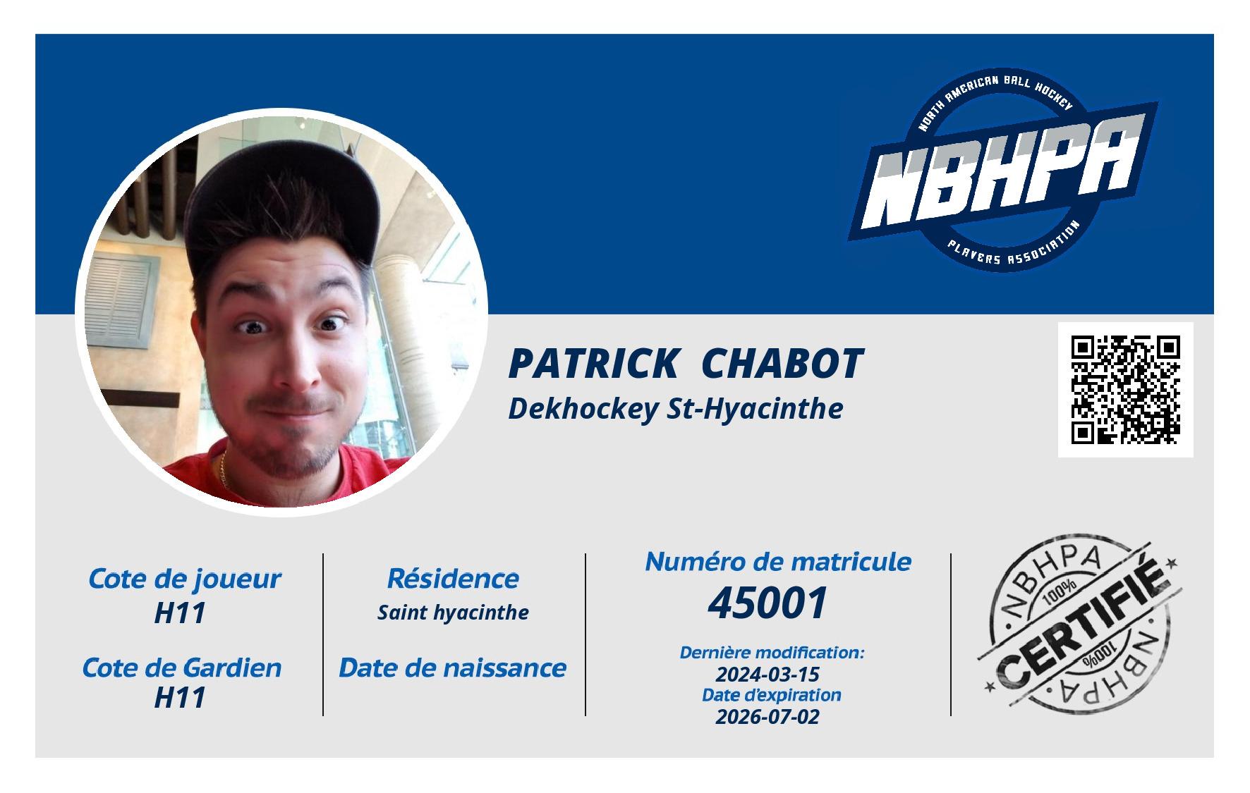 Patrick  Chabot